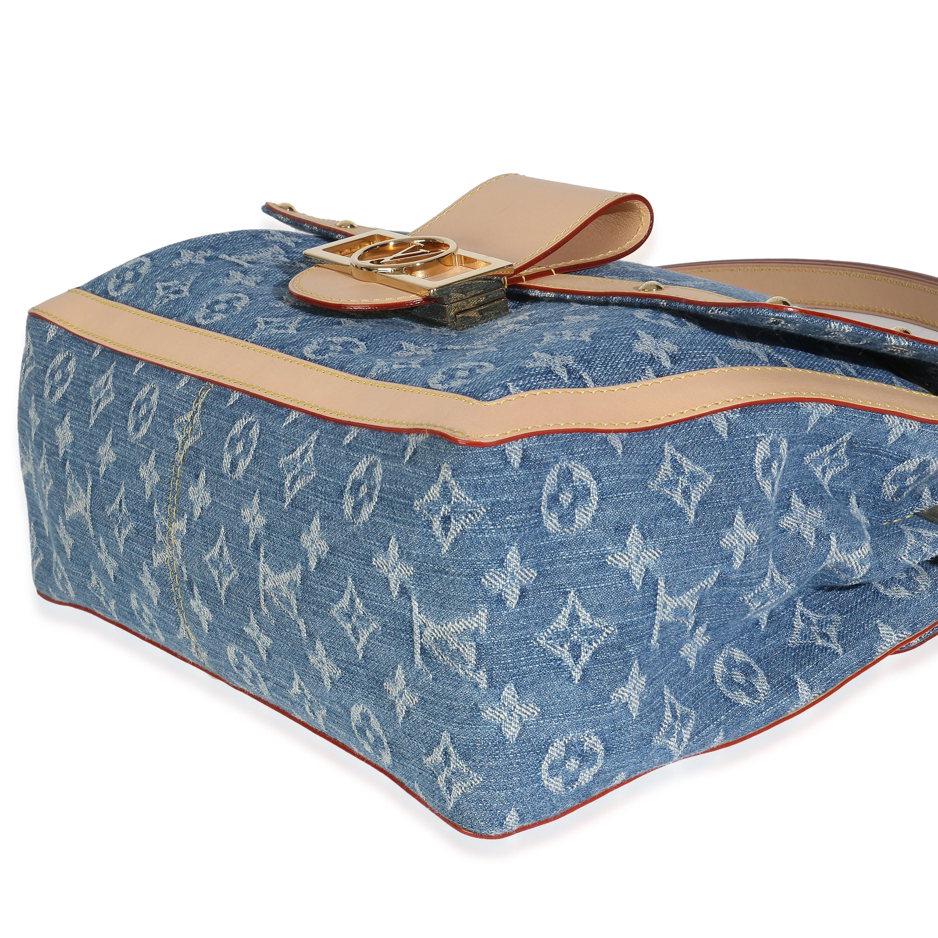 Blue Monogram Denim Dauphine Soft GM - Image 7