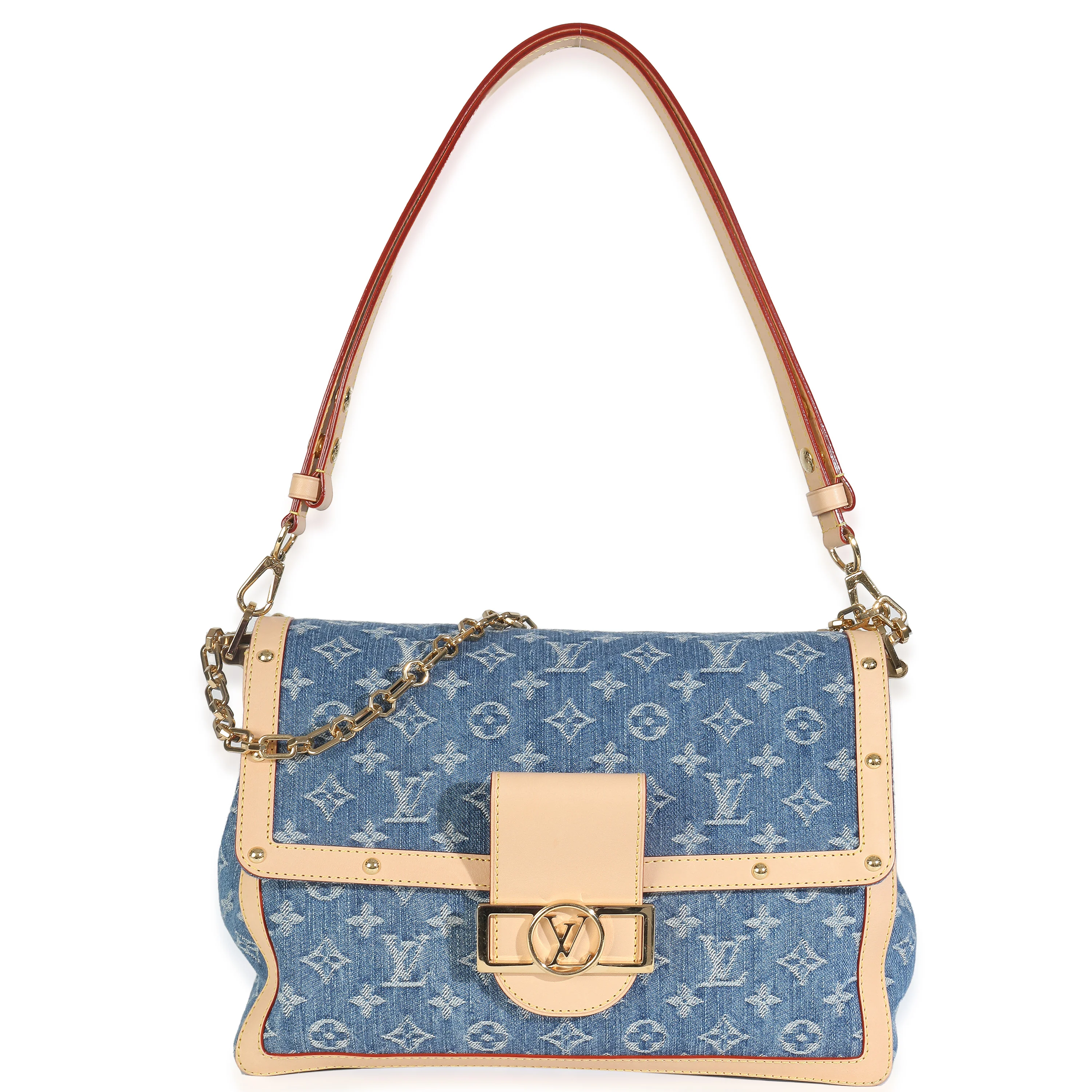 Blue Monogram Denim Dauphine Soft GM - Image 8