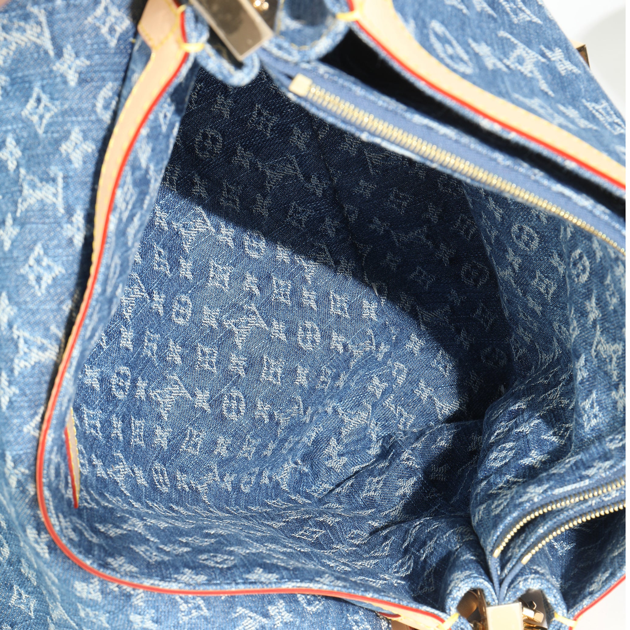 Blue Monogram Denim Dauphine Soft GM - Image 9