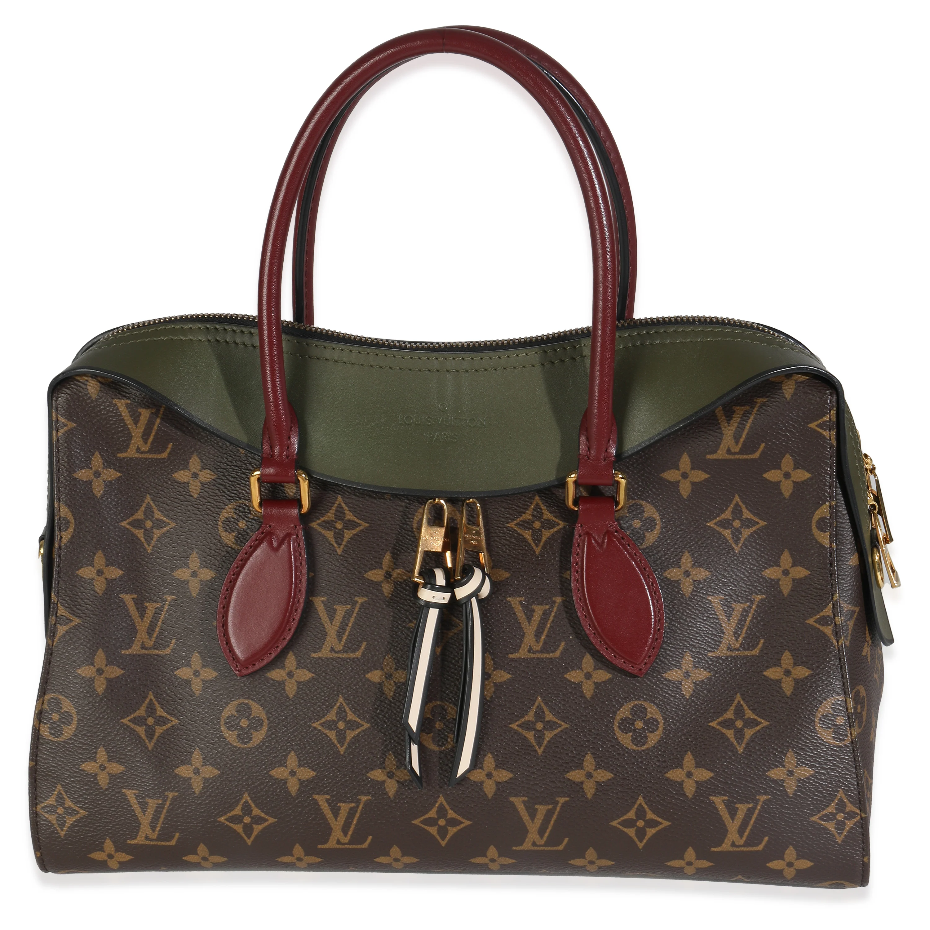 Kaki Red Monogram Canvas Tuileries NM