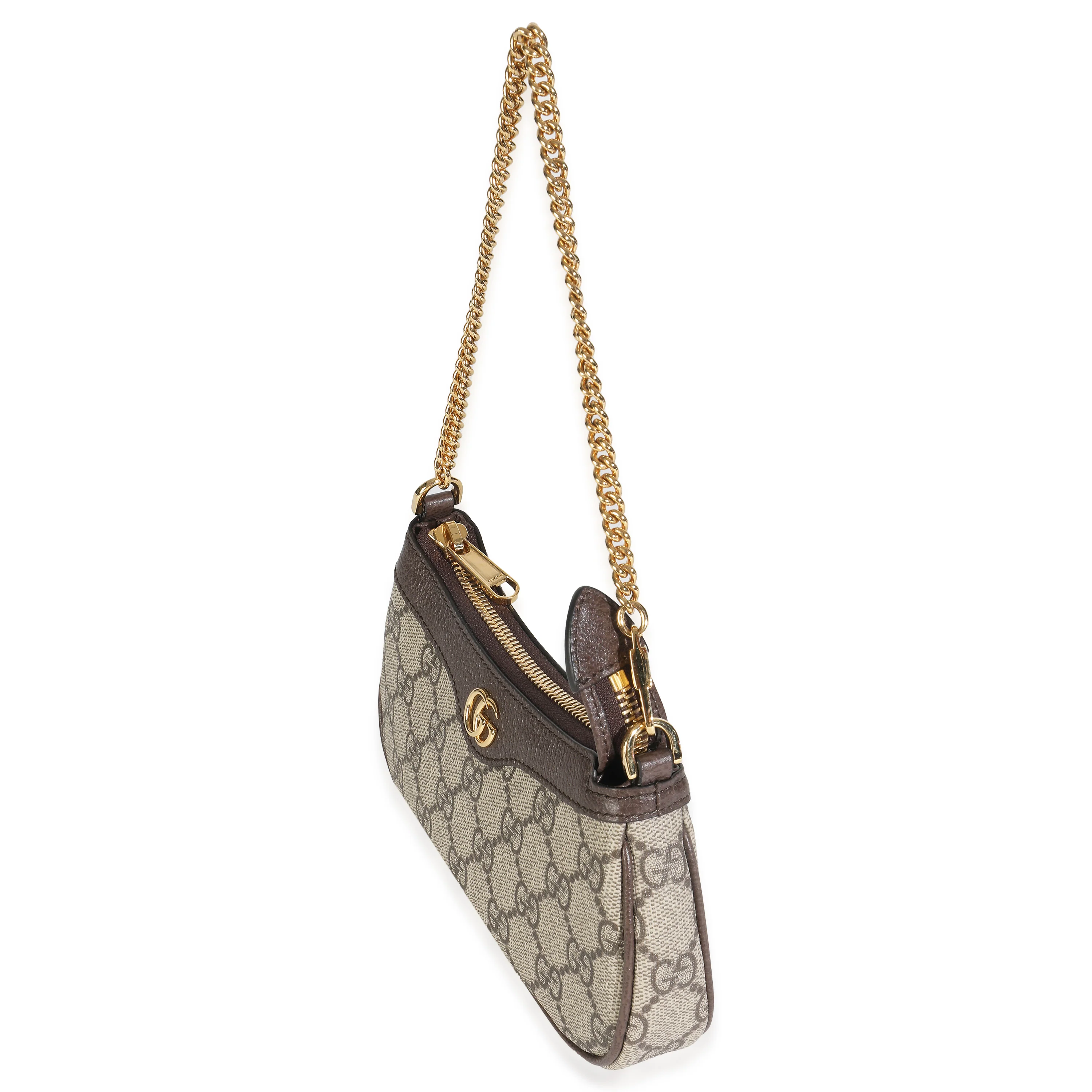 GG Supreme Monogram Textured Dollar Calfskin Mini Ophidia Chain Bag - Image 2