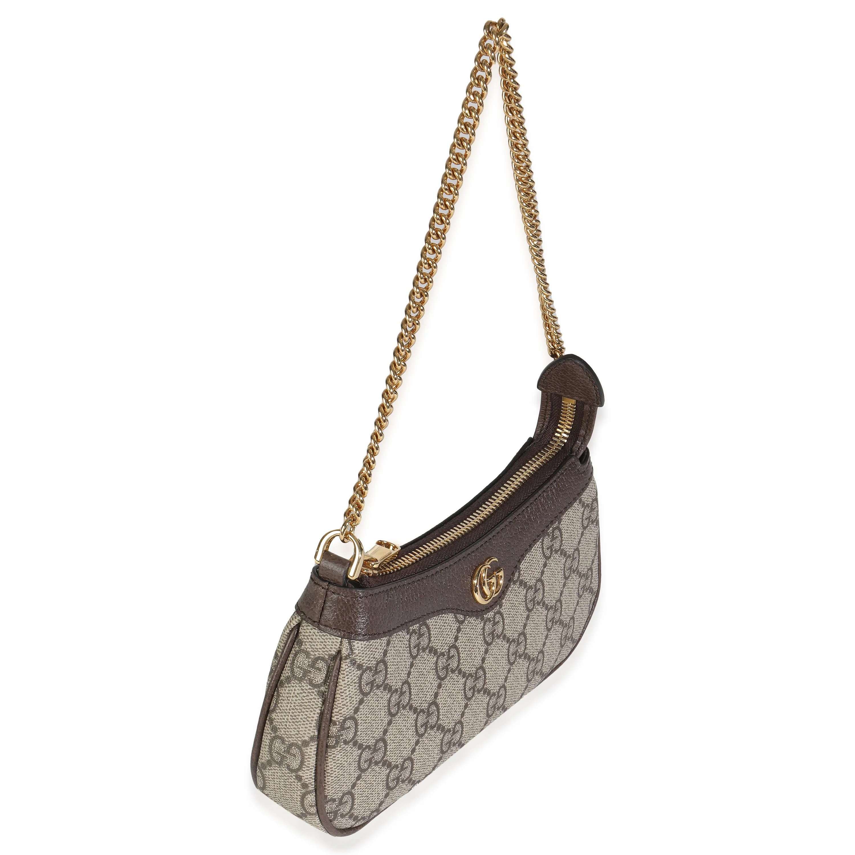 GG Supreme Monogram Textured Dollar Calfskin Mini Ophidia Chain Bag - Image 3
