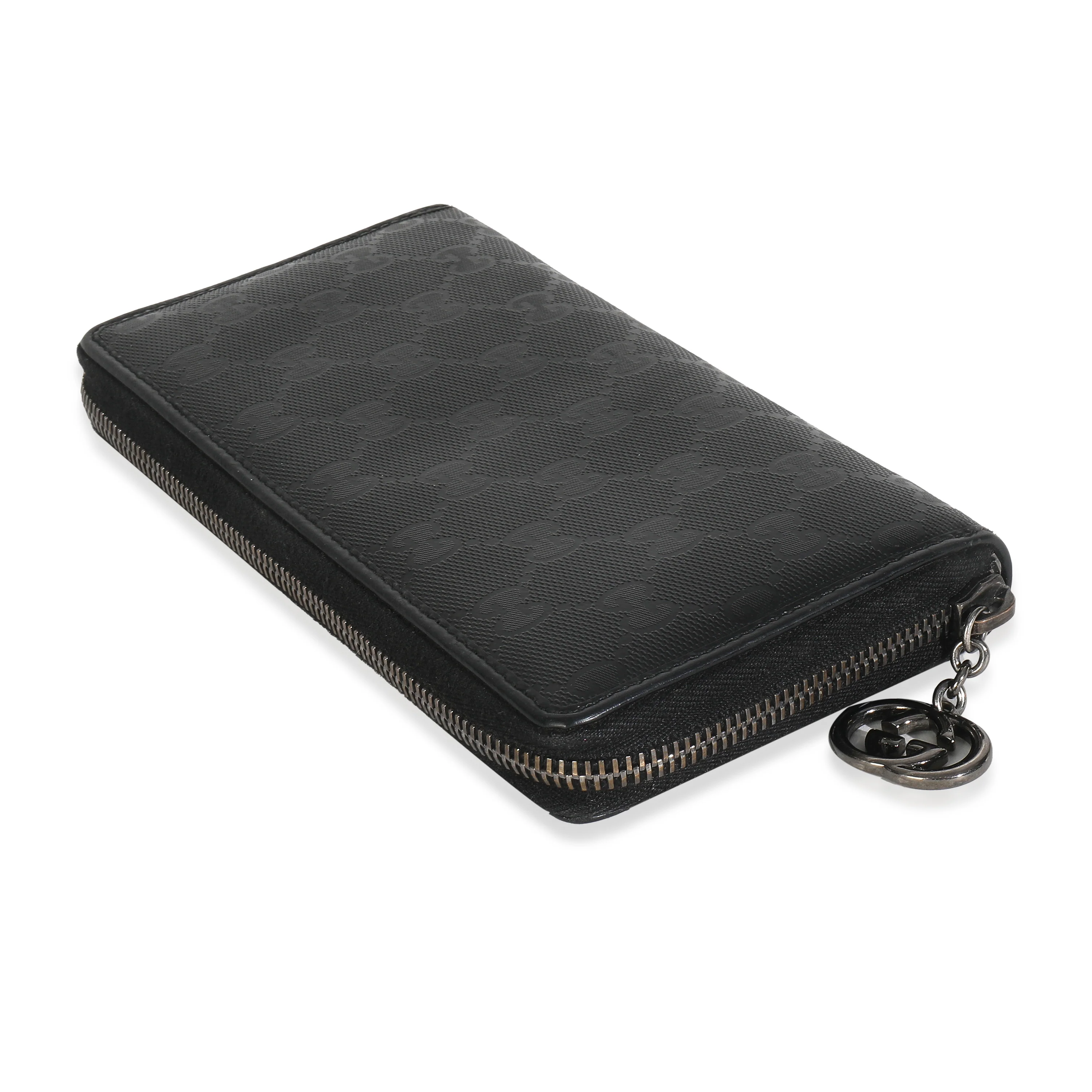 Black Imprime Monogram GG Pierce Zip Around Wallet - Image 5