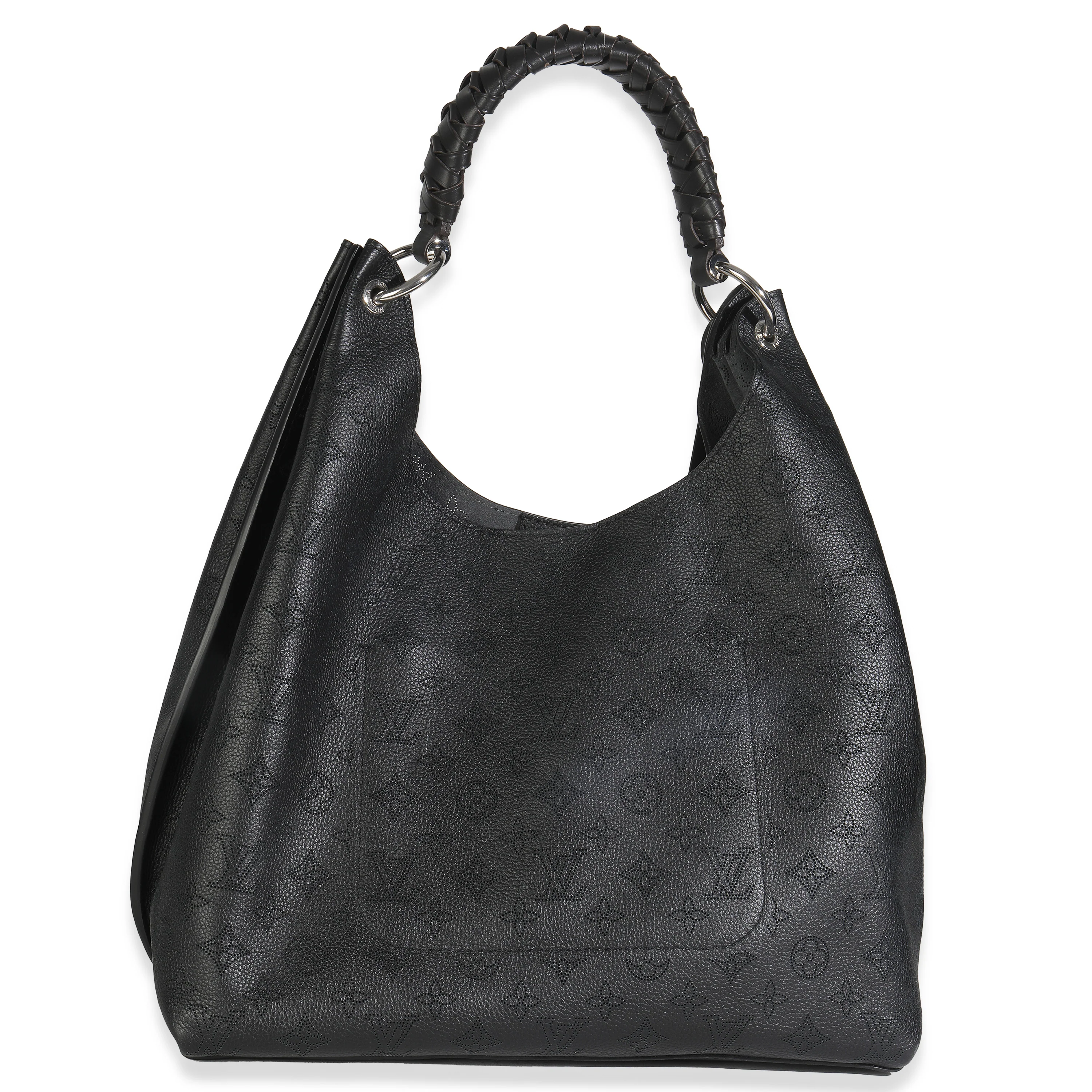Black Monogram Mahina Carmel Hobo - Image 4