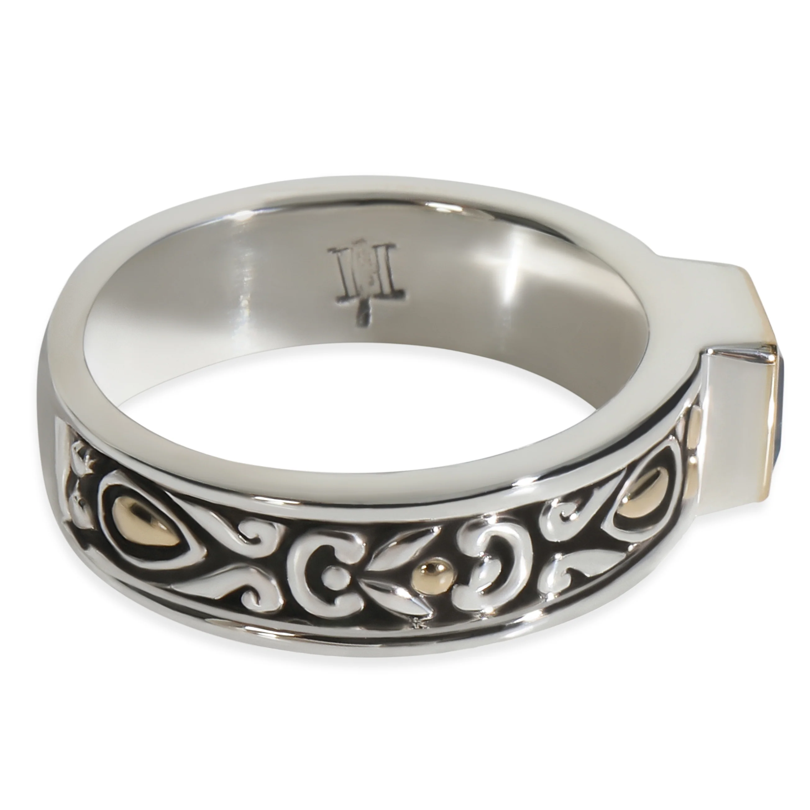 Yellow Gold & Sterling Silver Blue Topaz Ring - Image 4