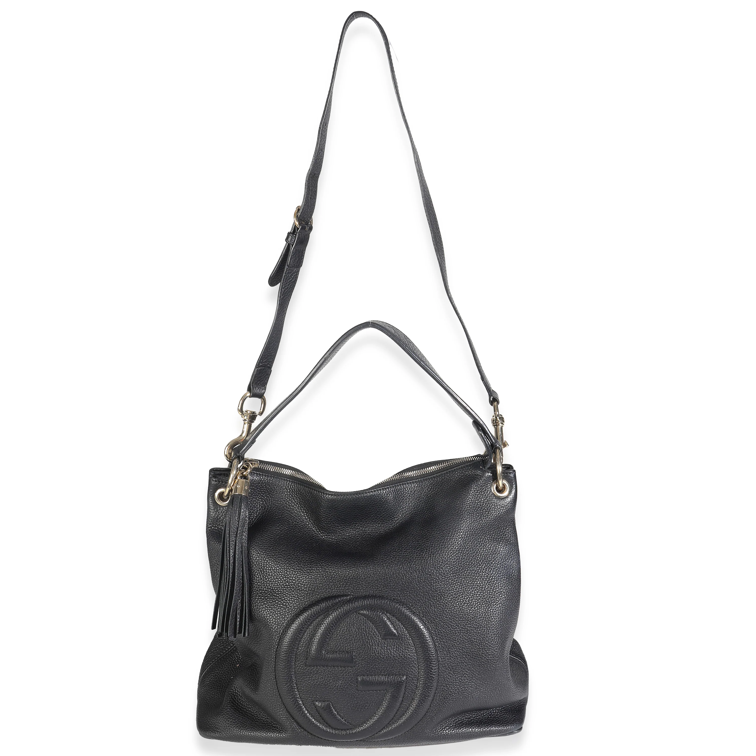 Interlocking G Soho Shoulder Bag Black - Image 8