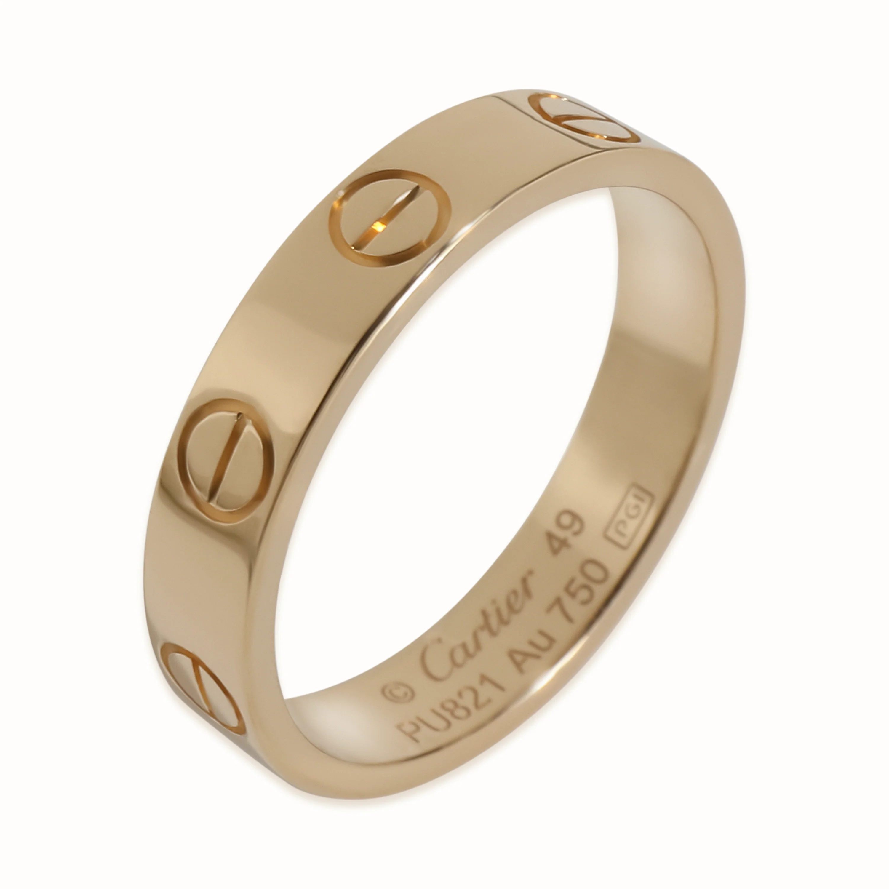 Yellow Gold  Small Model Love Ring - Image 5