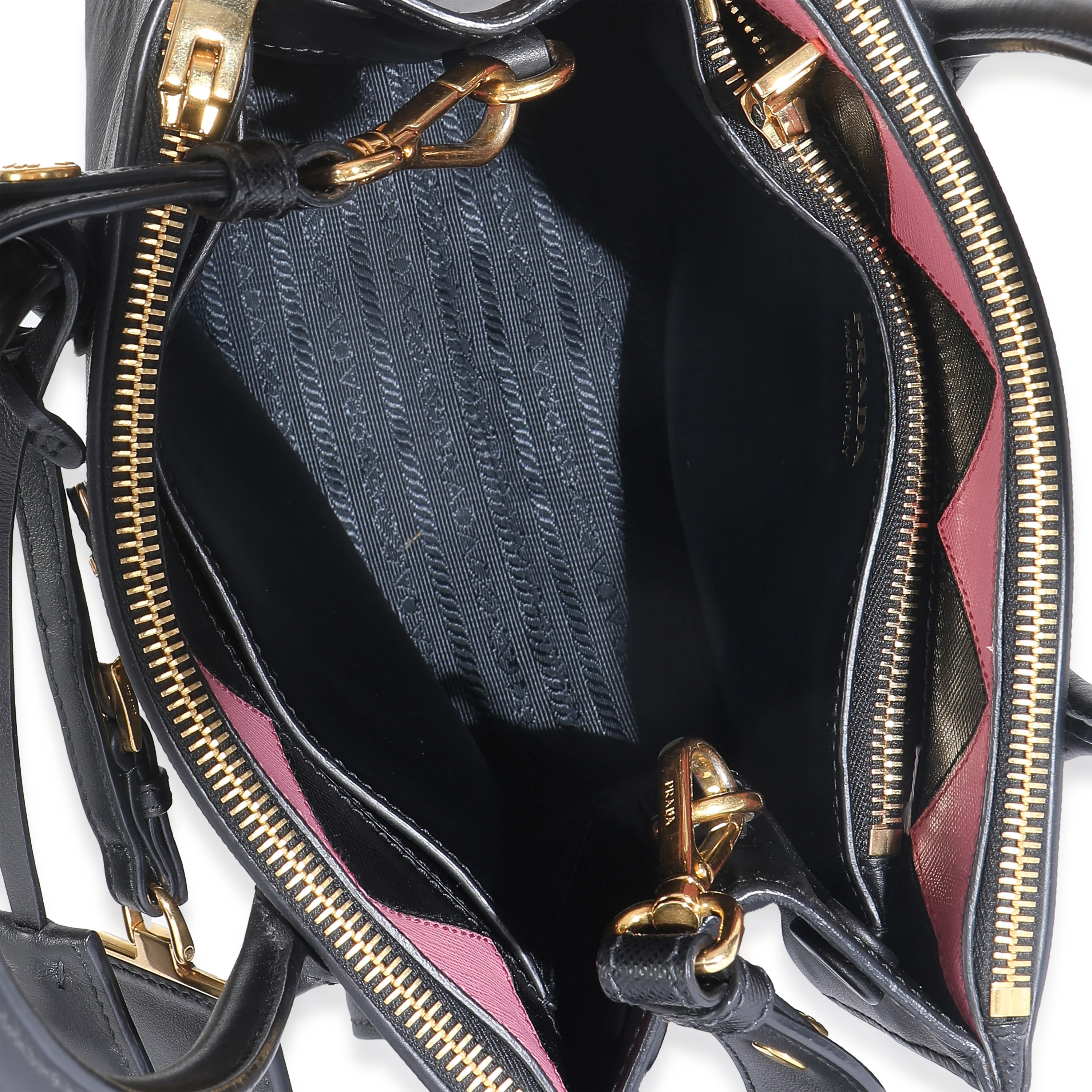 Black Saffiano City Calfskin Greche Paradigme Bag - Image 9