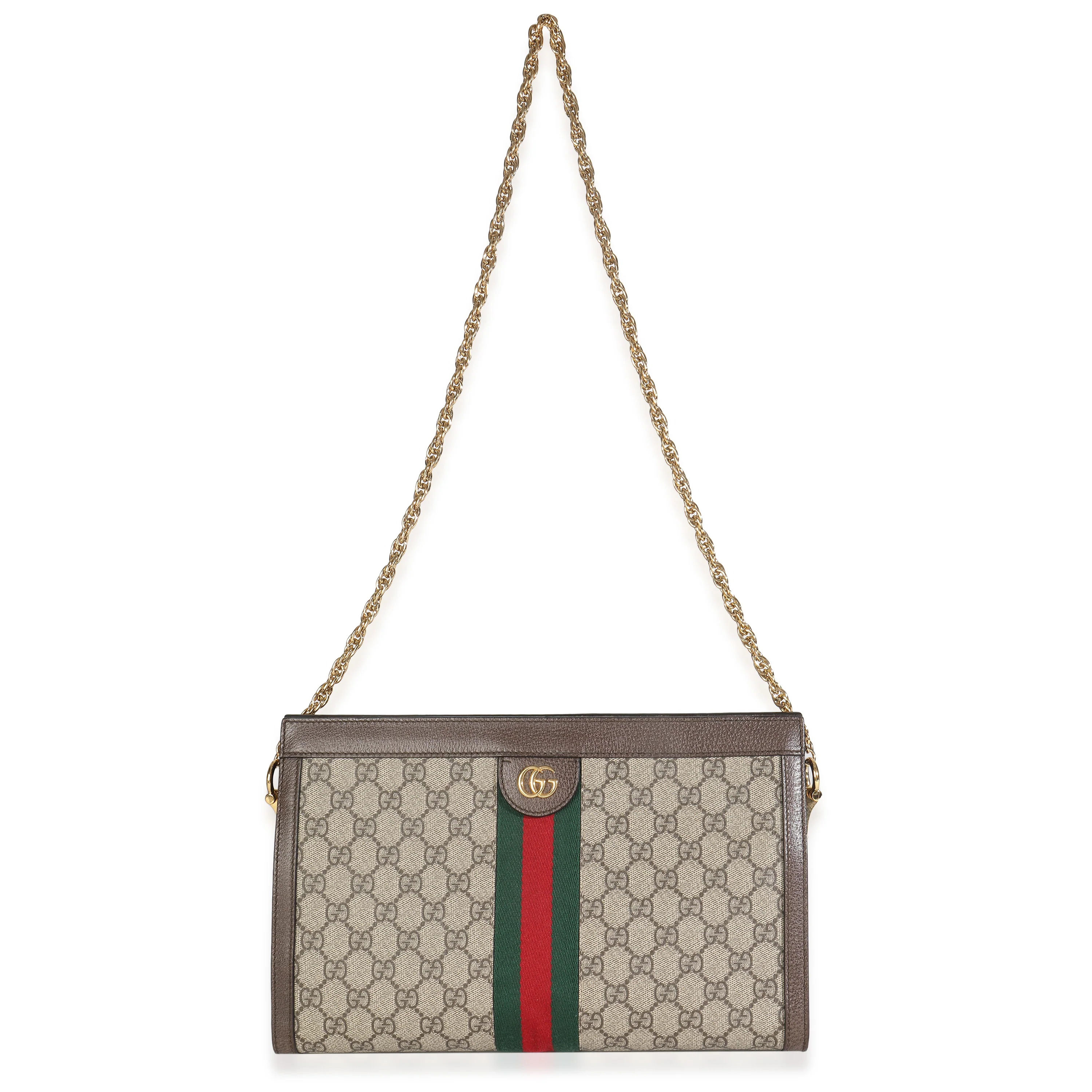 Beige GG Supreme Web Ophidia GG Small Shoulder Bag - Image 6