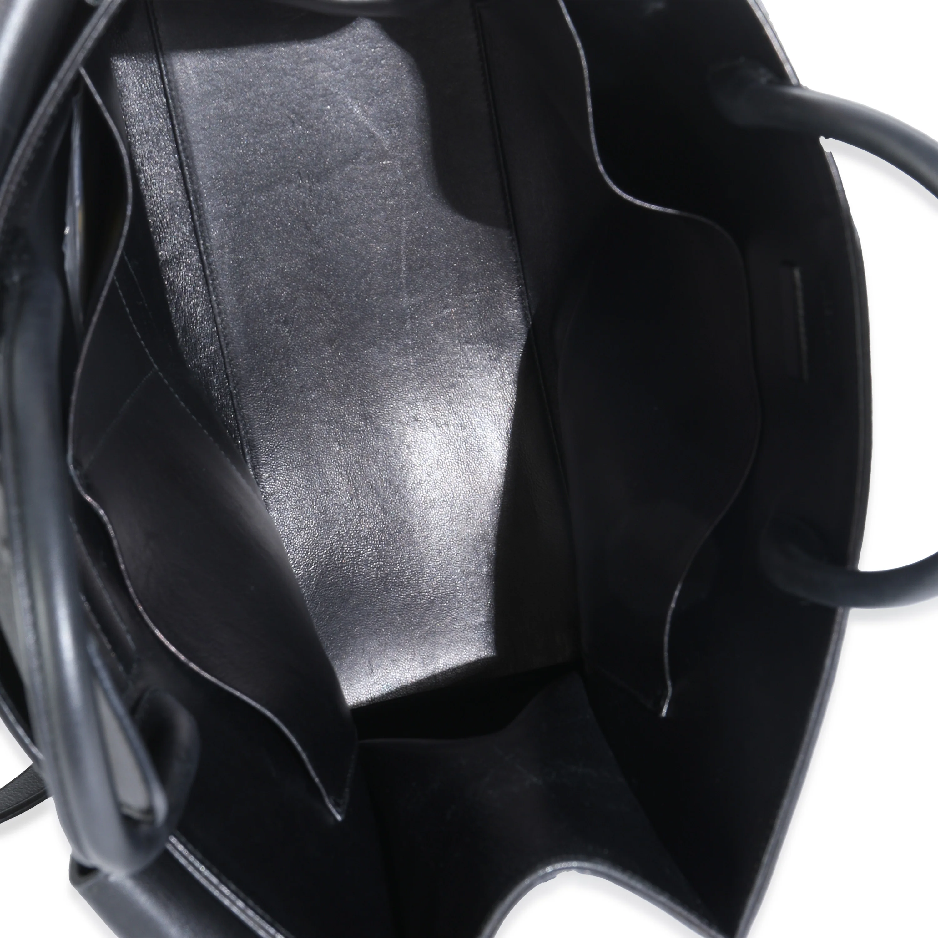 Black Grained Calfskin Large Diorever Flap Bag - Image 9