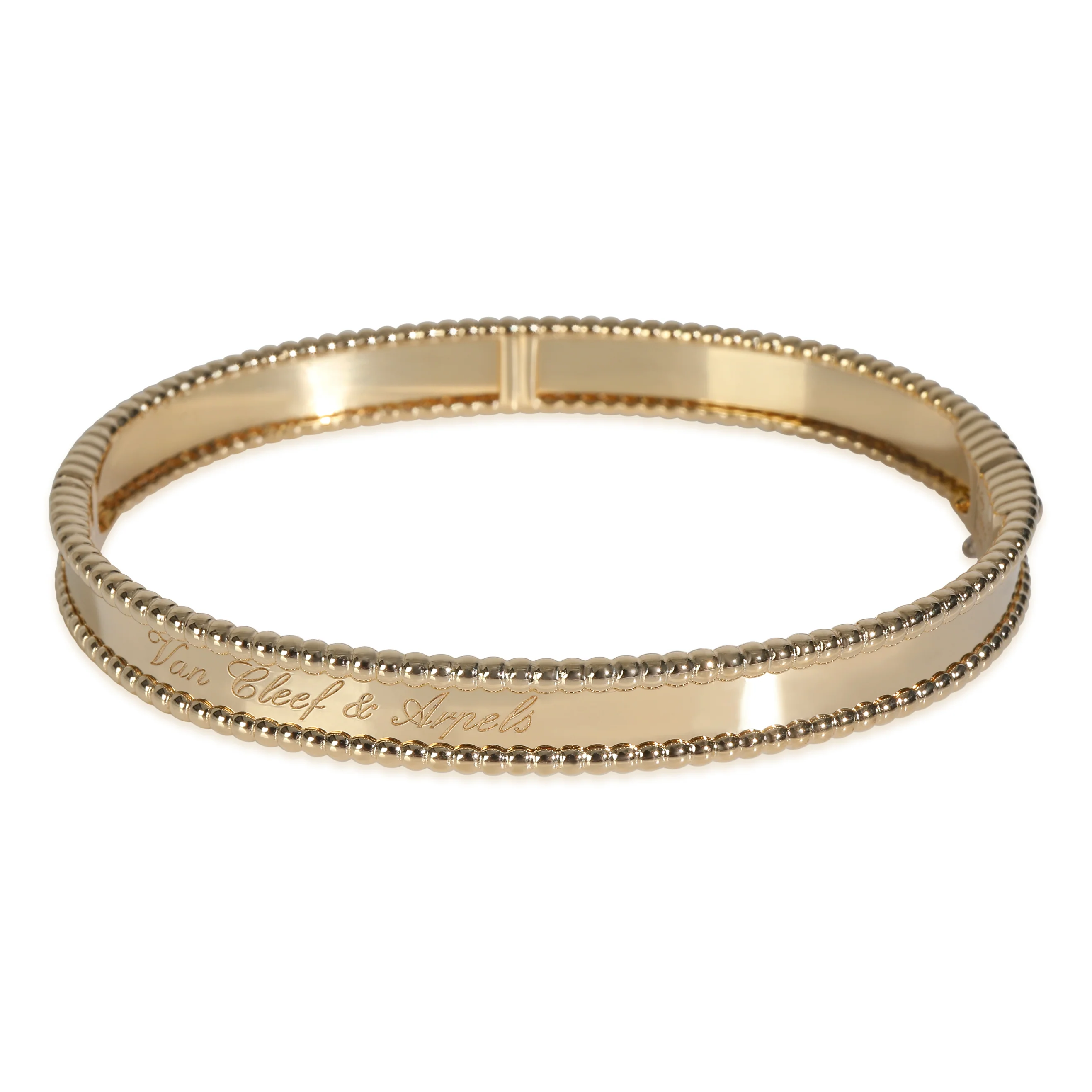 Yellow Gold Perlee Signature Bracelet - Image 3
