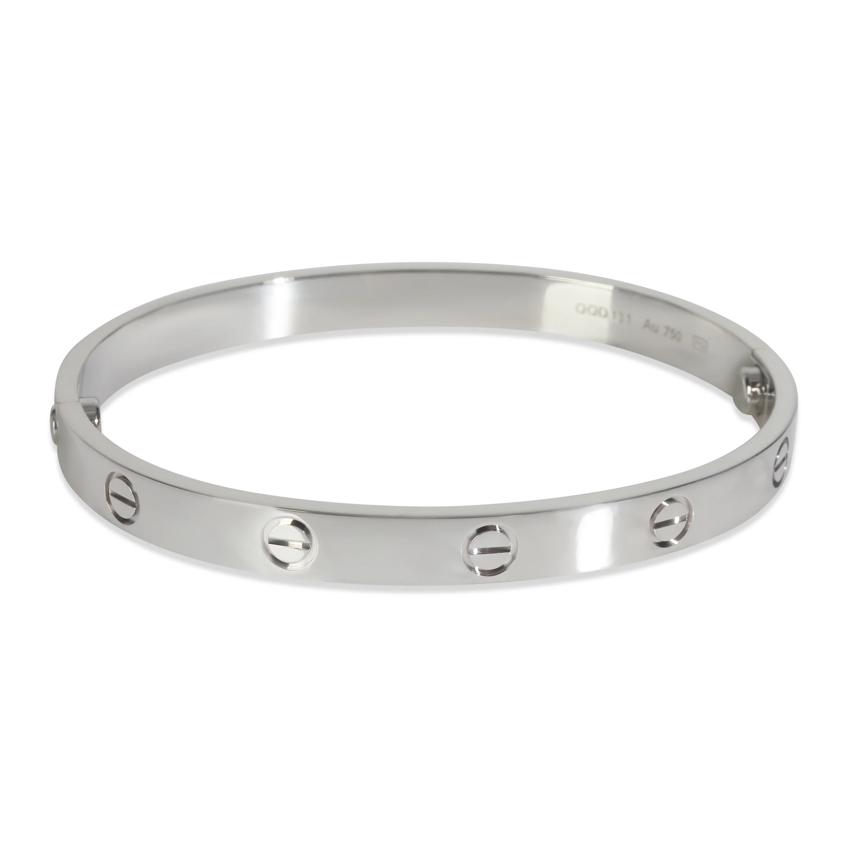 White Gold  Love Bracelet - Image 3