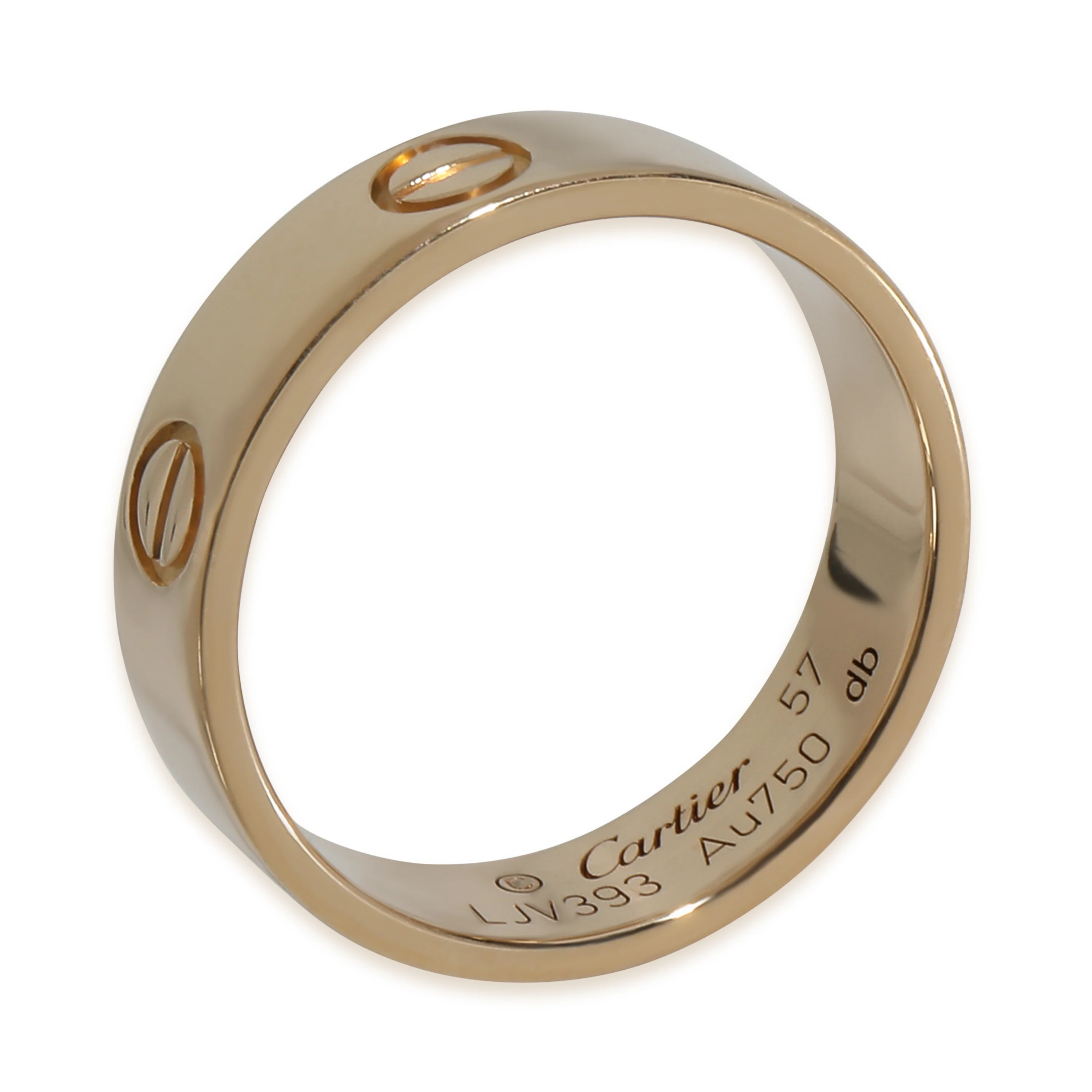 Yellow Gold  Love Ring - Image 4