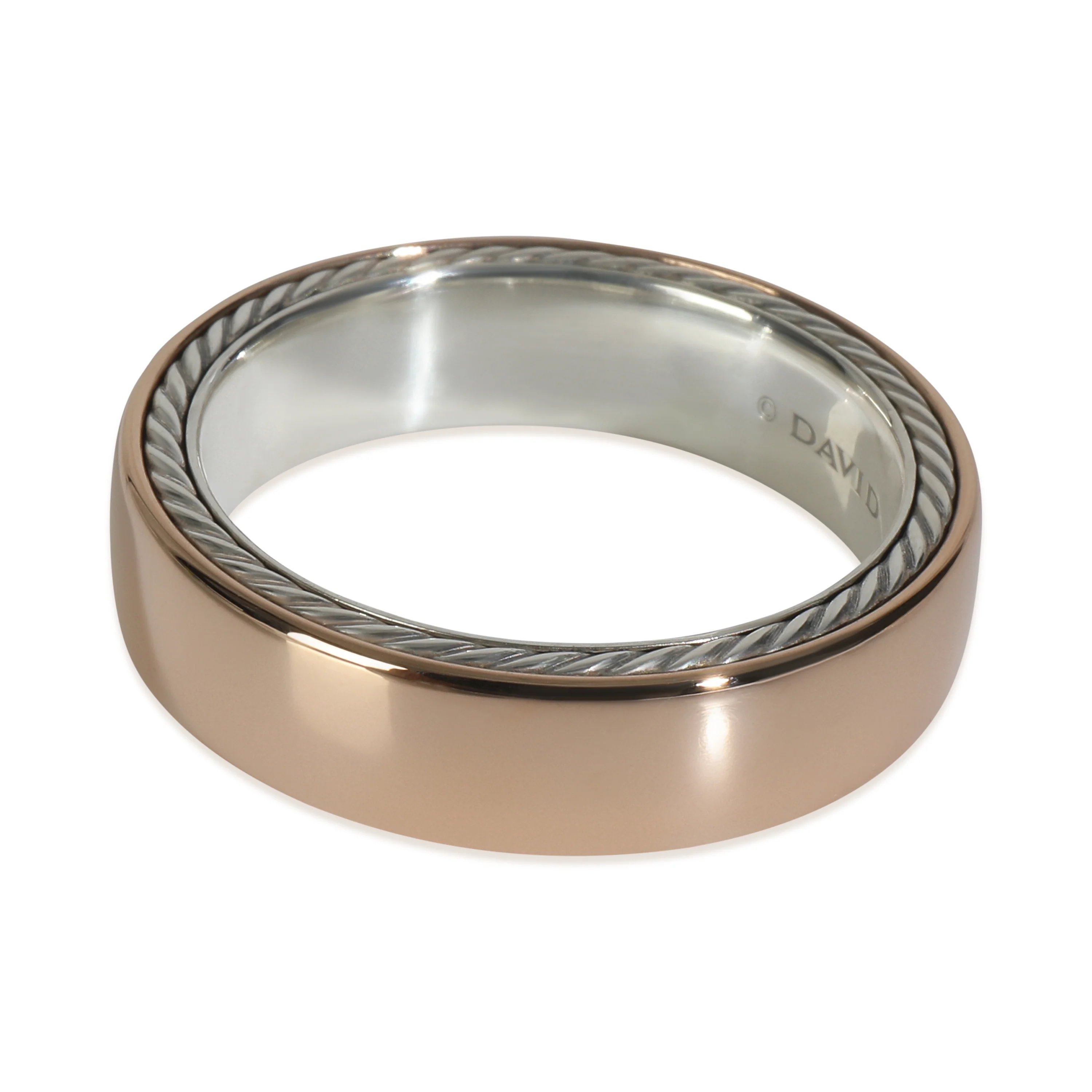 Rose Gold & Sterling Silver Streamline Band - Image 2