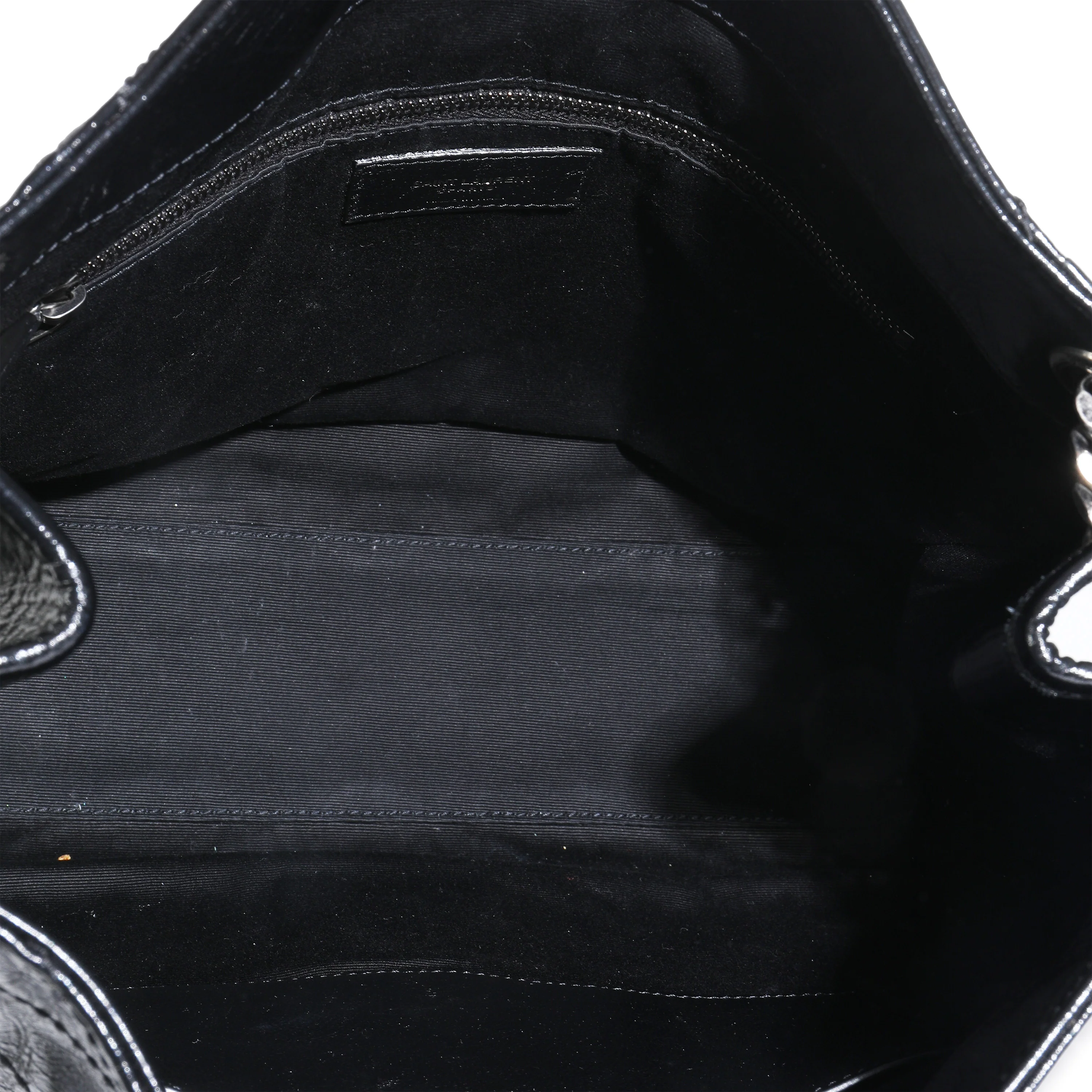 Black Crinkled Calfskin Matelasse Monogram Niki Shopper Tote - Image 9