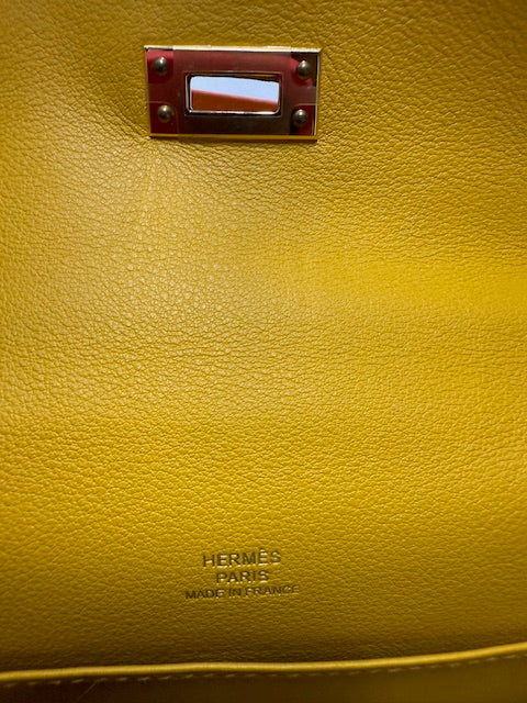 Jaune Ambre Swift Kelly Pochette GHW - Image 10