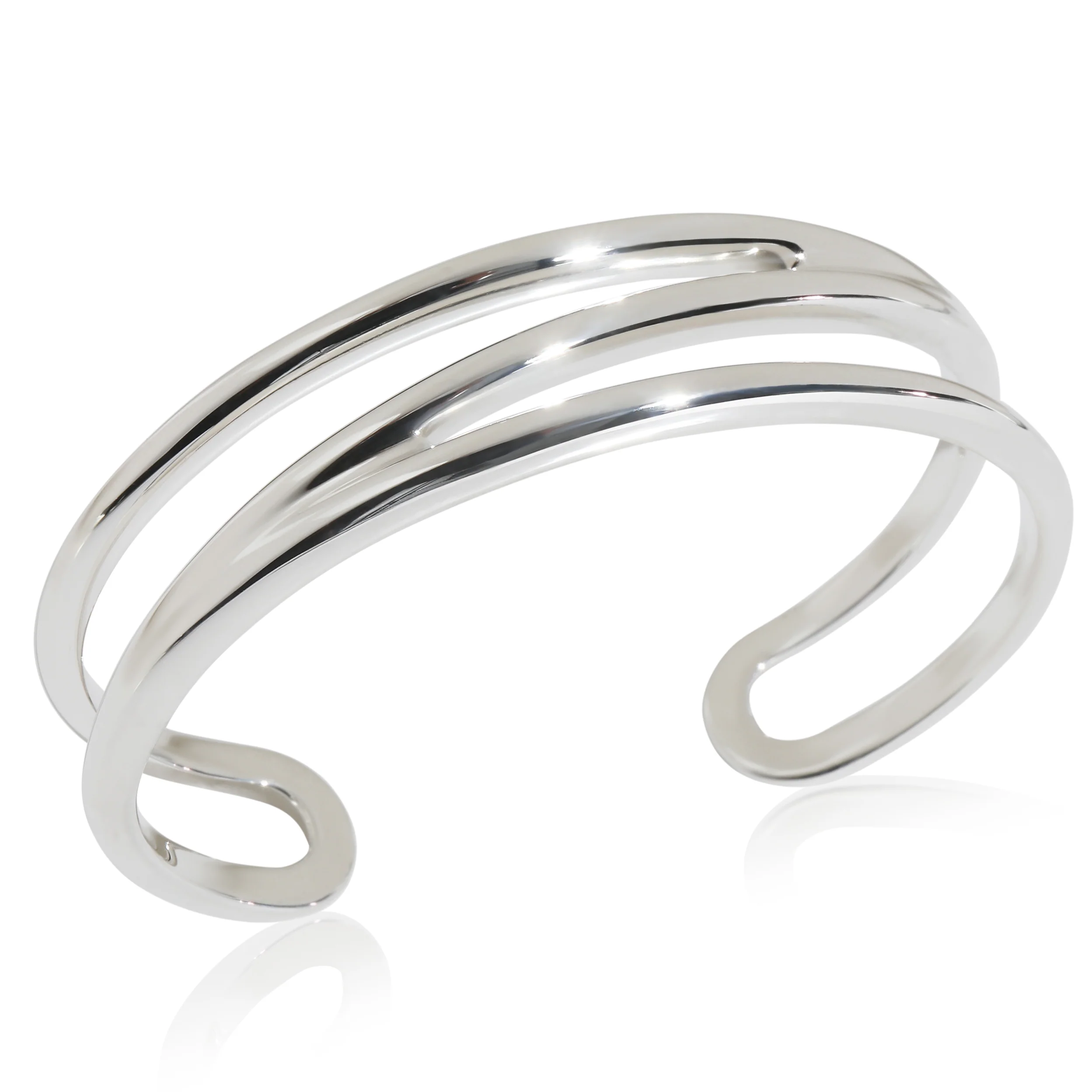 Sterling Silver  Zigzag Cuff Bracelet - Image 5