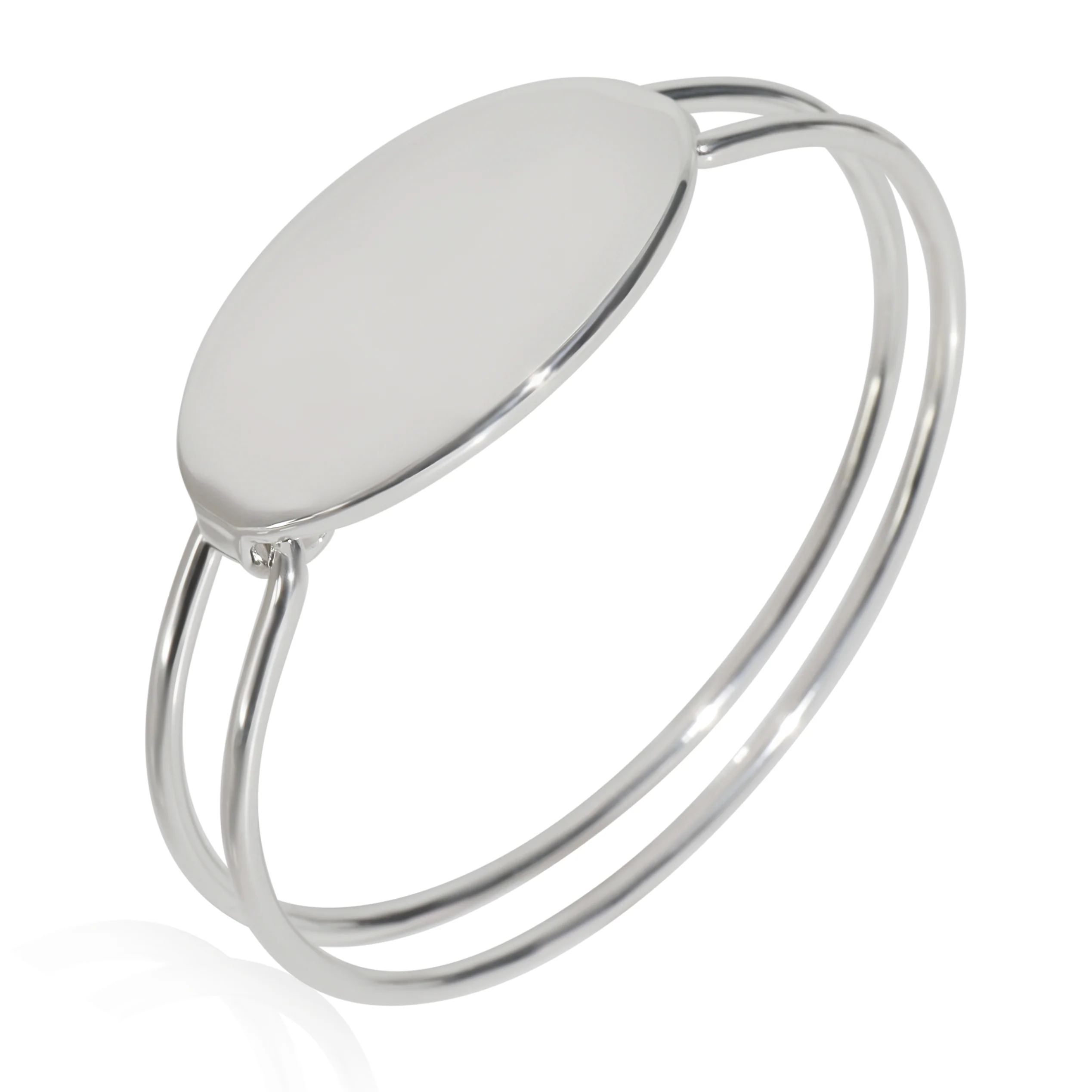 Sterling Silver Oval ID Bracelet - Image 5