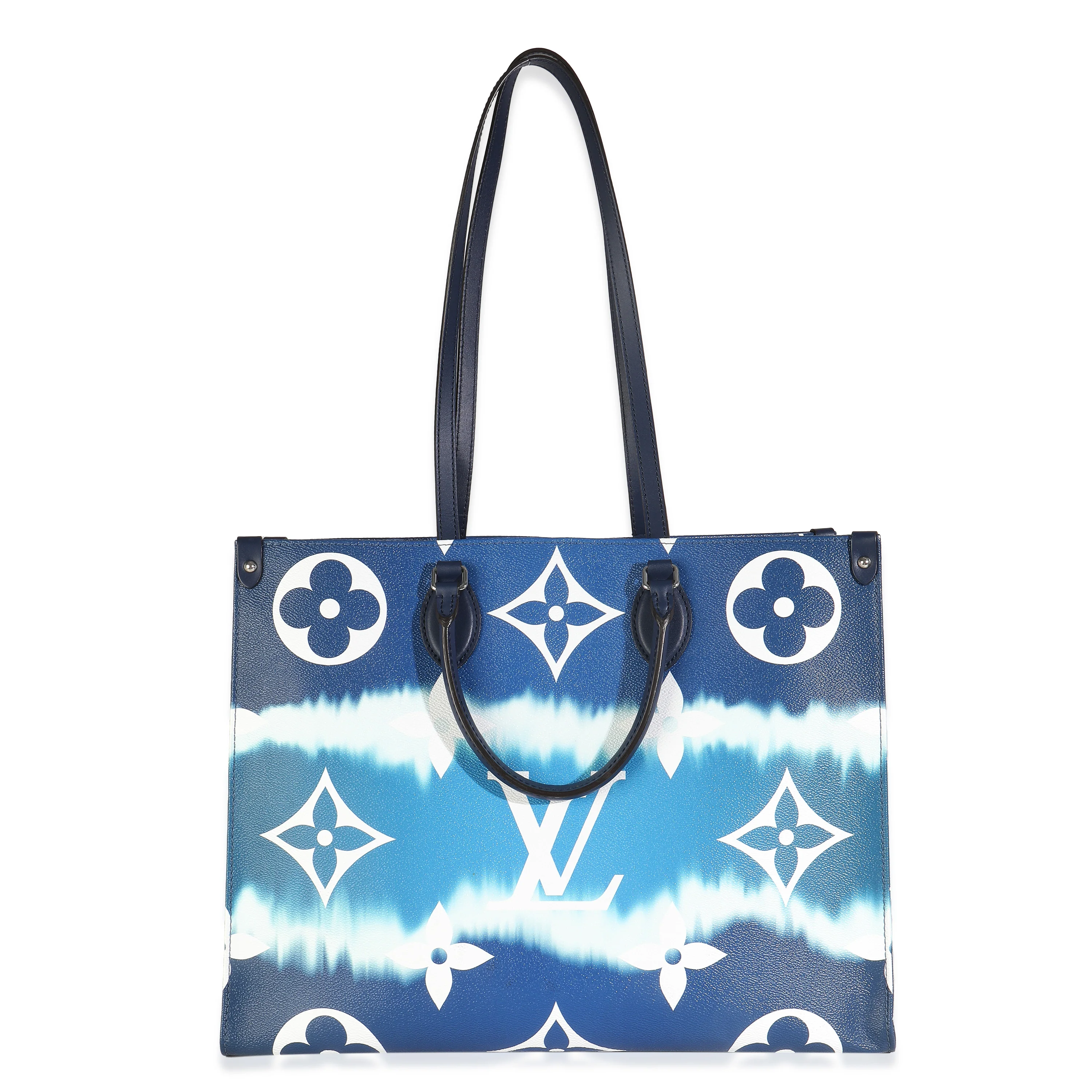 Blue Monogram Escale Canvas Onthego GM - Image 6