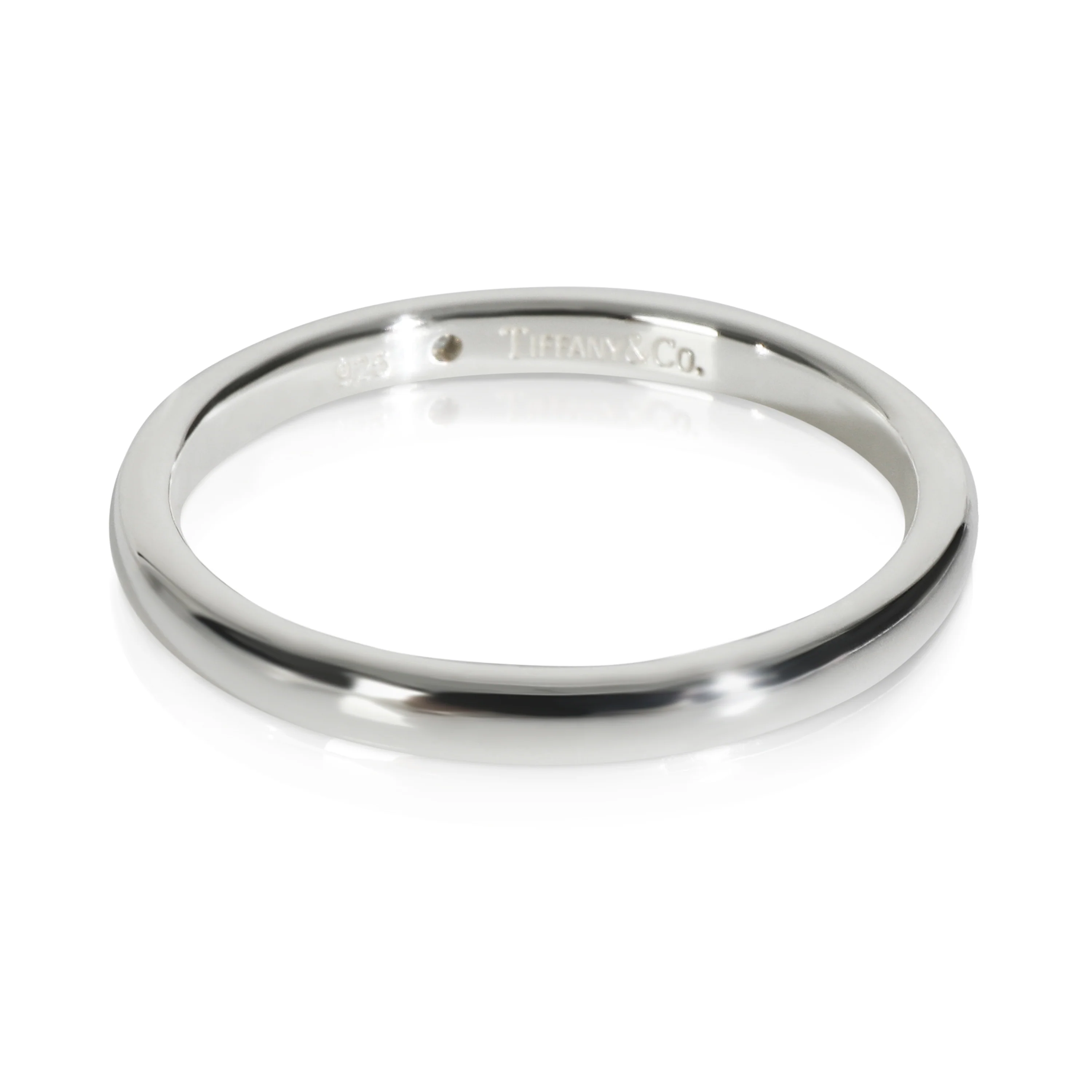 Sterling Silver Diamond Elsa Peretti Stacking Band - Image 2