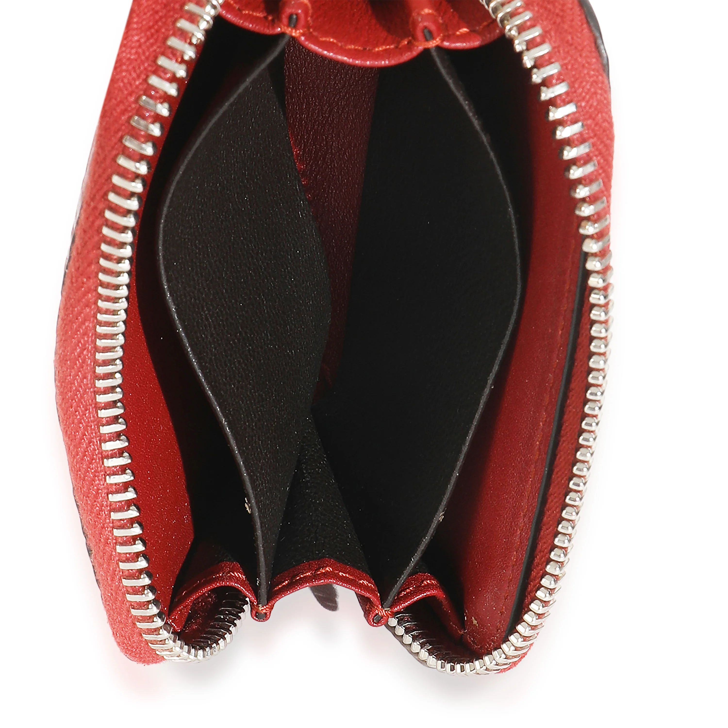 Cherry Gloss Crocodile Zip Around Card Case - Image 8