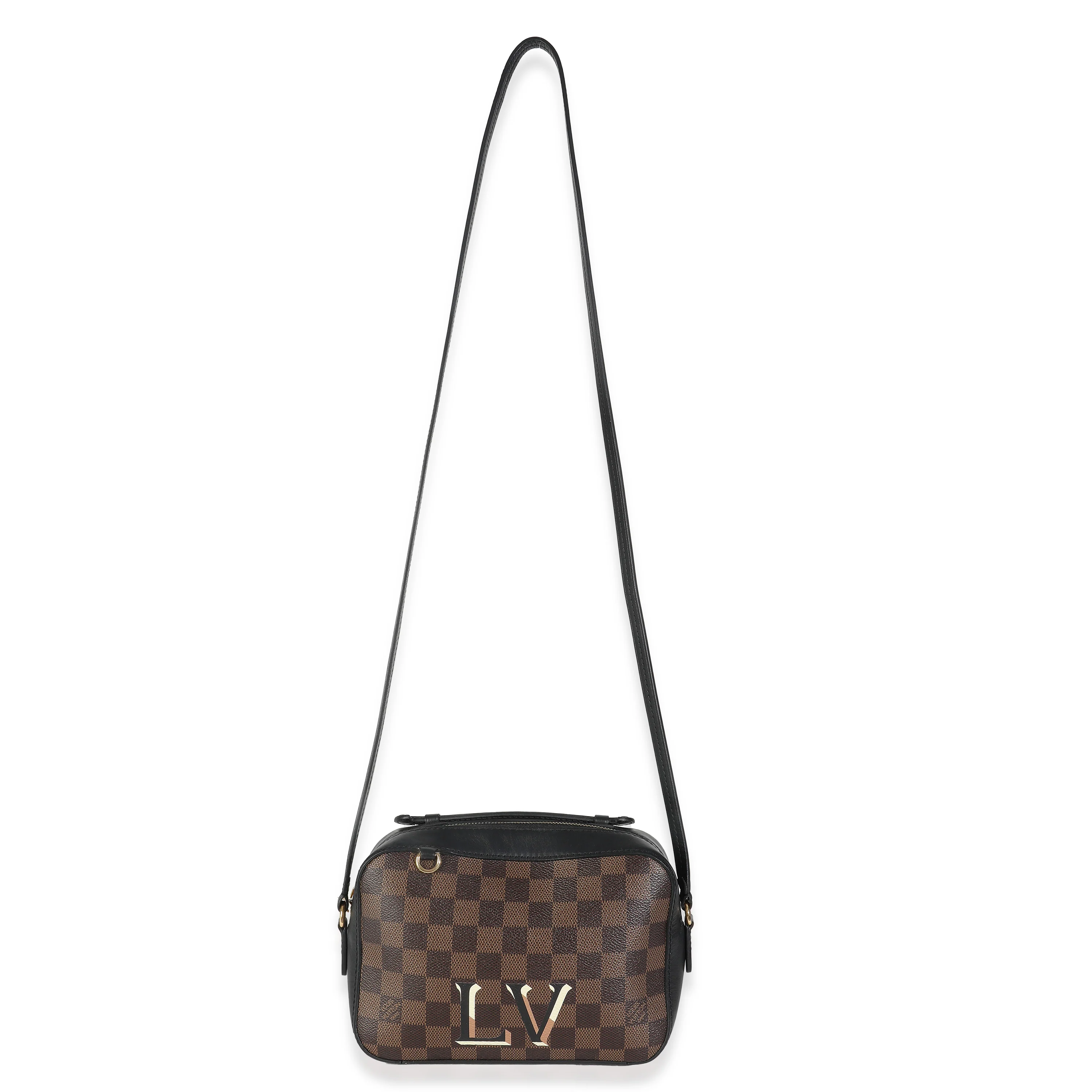 Black Damier Ebene Canvas Santa Monica - Image 8