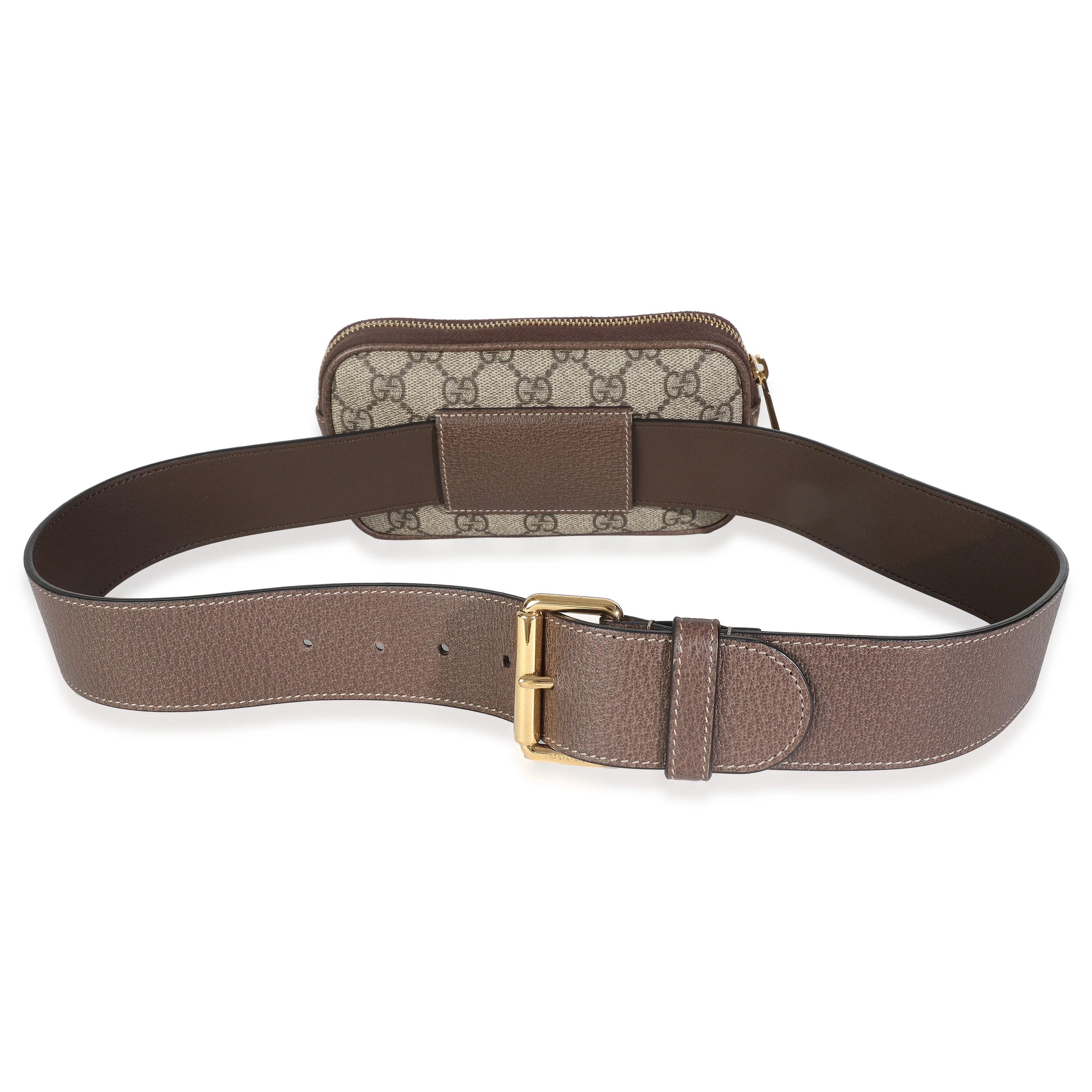 Beige Ebony GG Supreme Canvas Small Ophidia Belt Bag 85/34 - Image 4