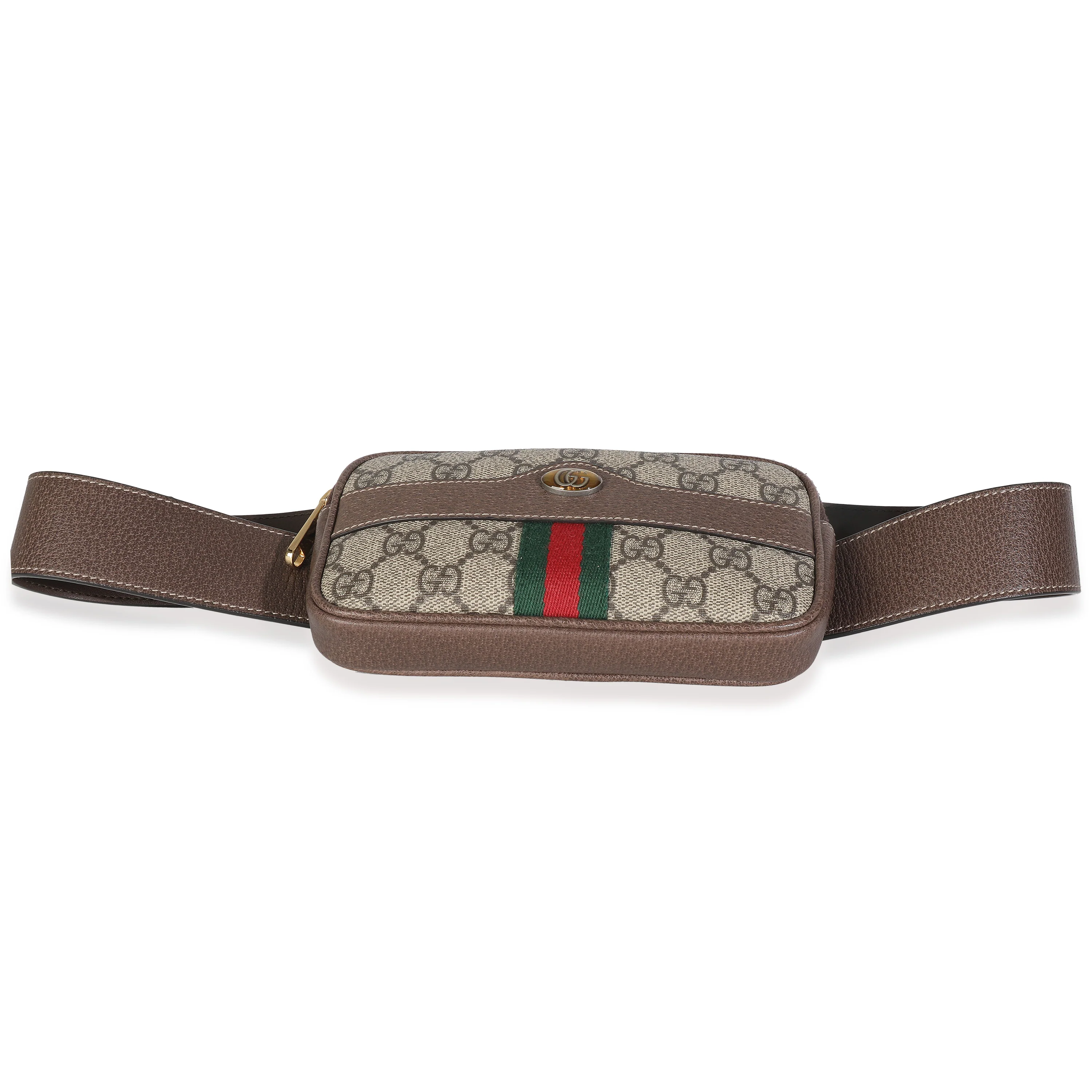 Beige Ebony GG Supreme Canvas Small Ophidia Belt Bag 85/34 - Image 5