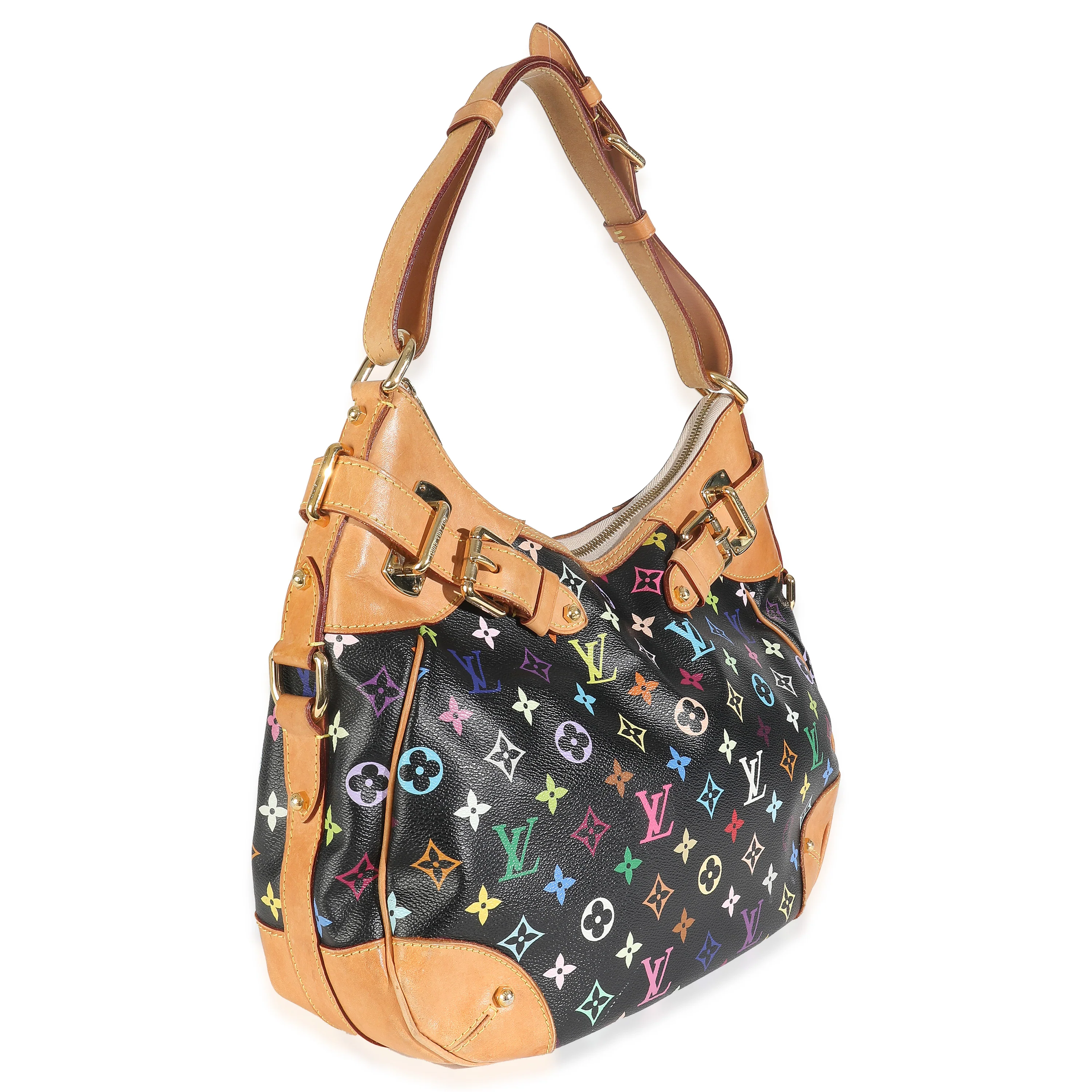 Black Monogram Multicolore Canvas Greta - Image 3