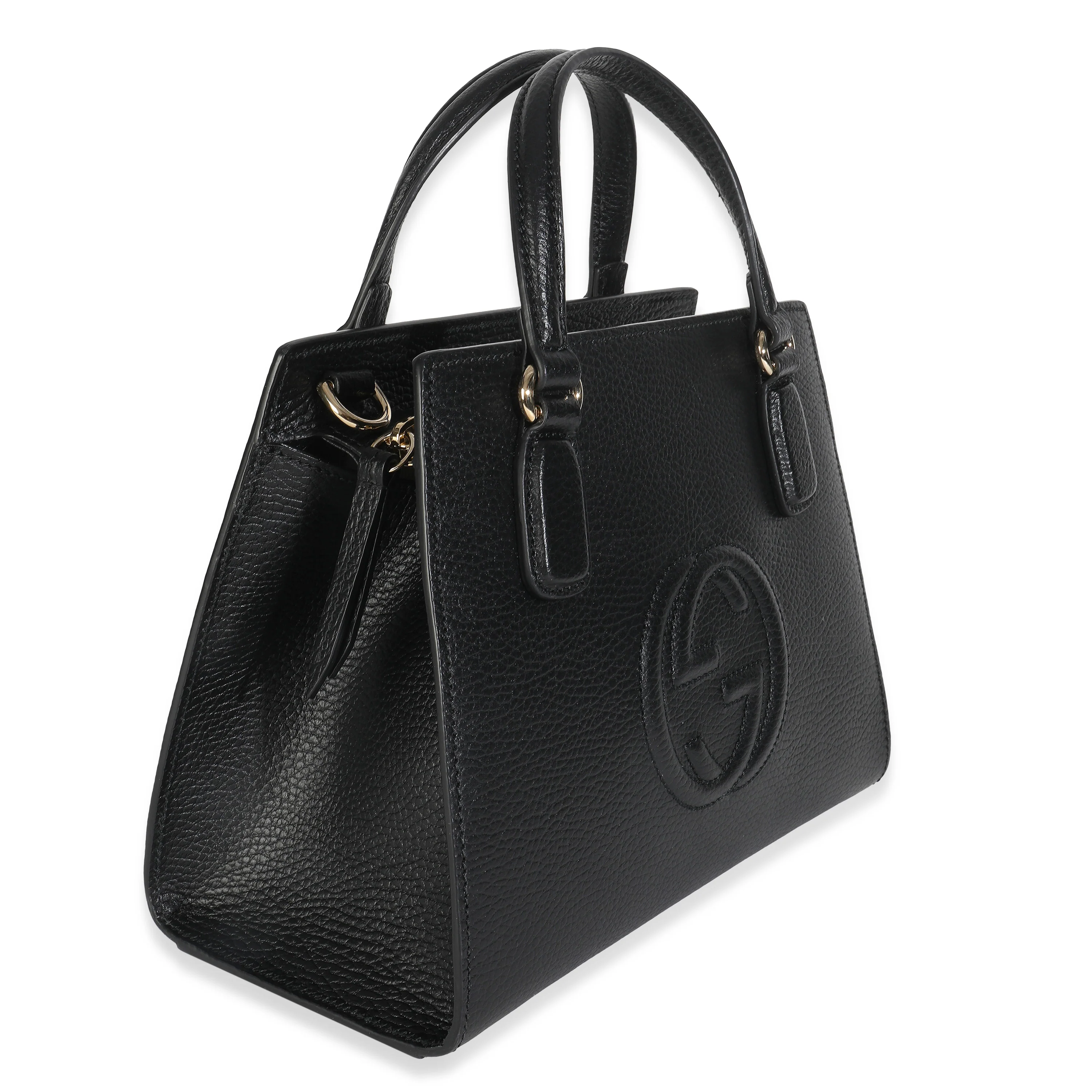 Black Dollar Calfskin Medium Soho Top Handle Satchel - Image 3