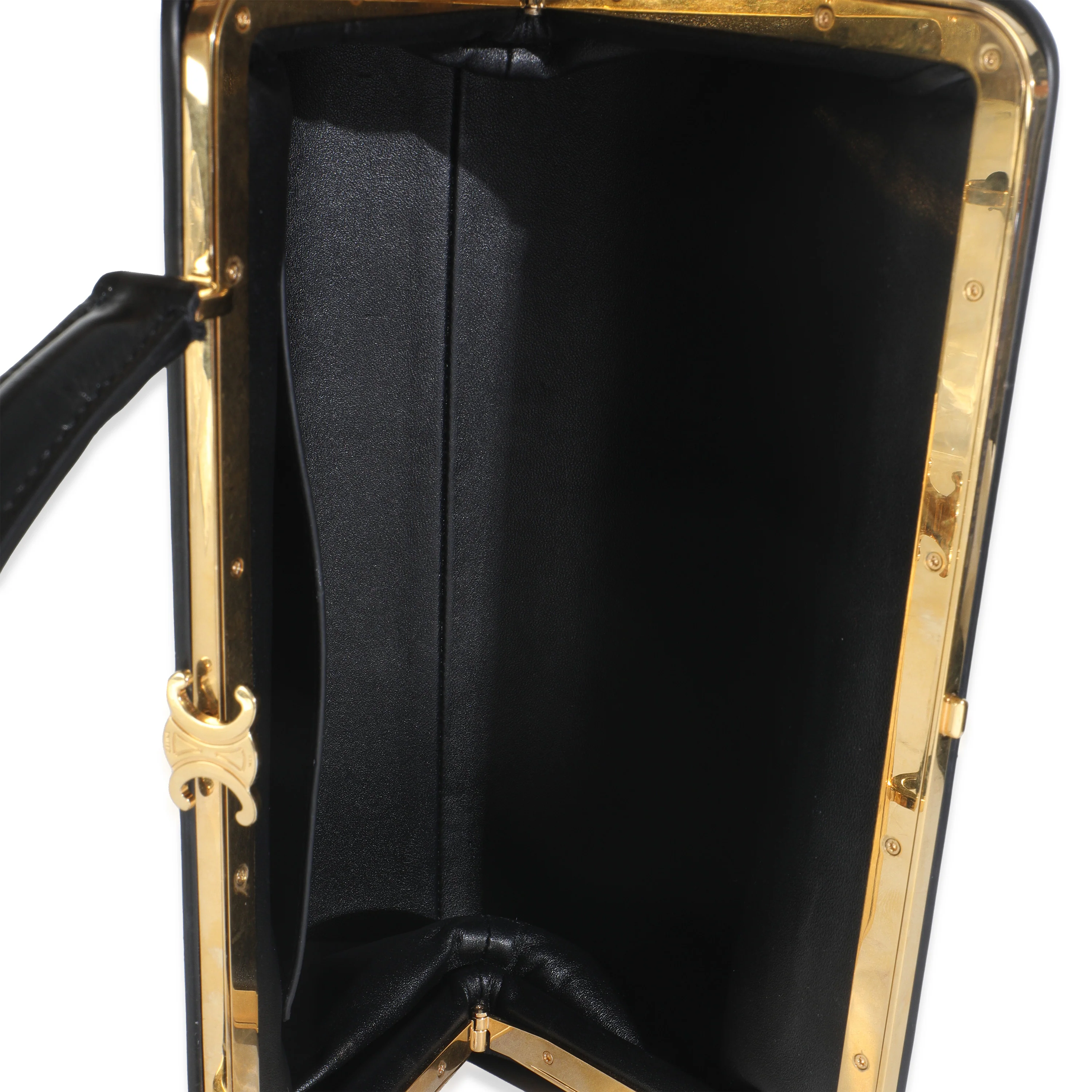 Black Natural Satinated Calfskin Medium Antoinette Bag - Image 8