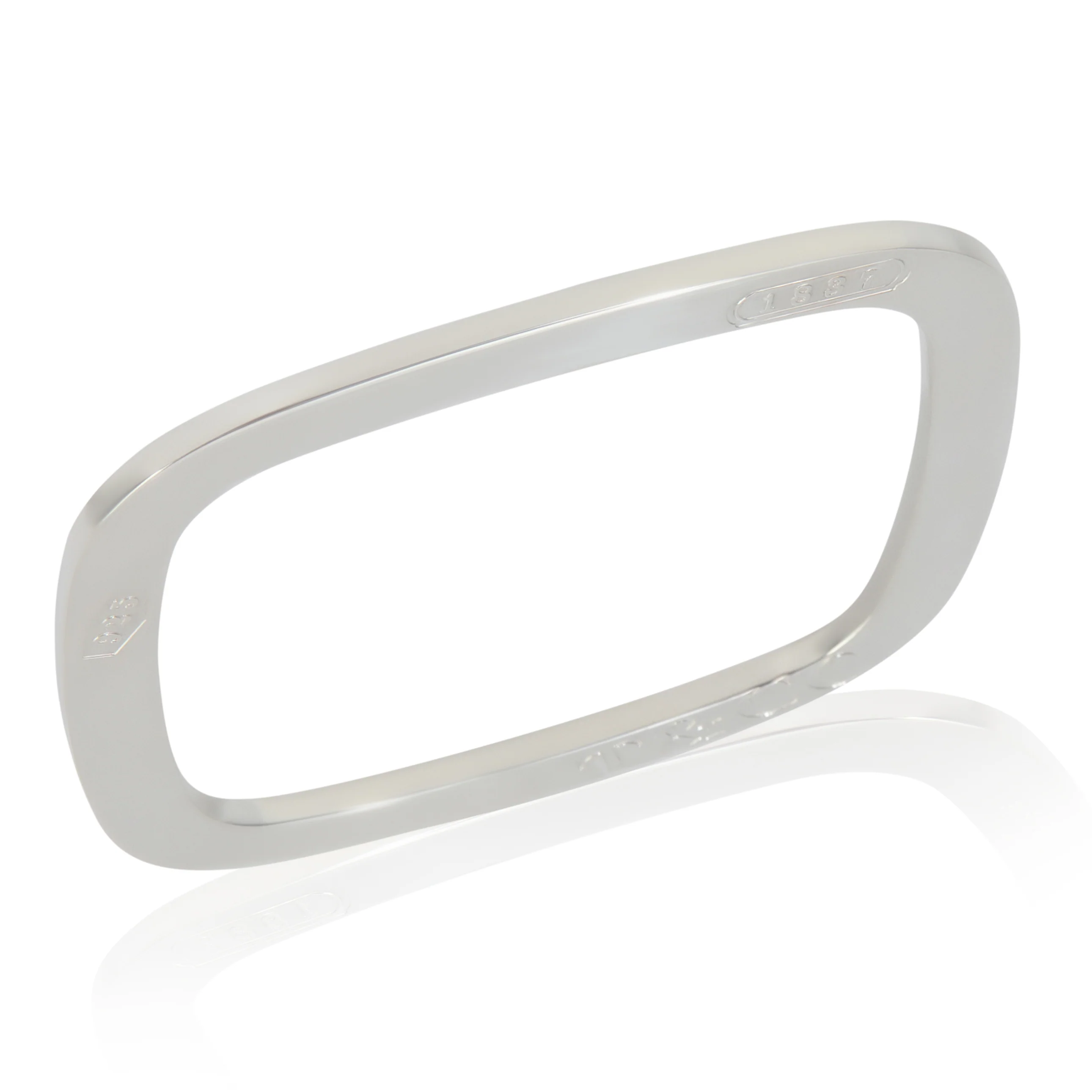 Sterling Silver  1837 Flat Square Bracelet - Image 4