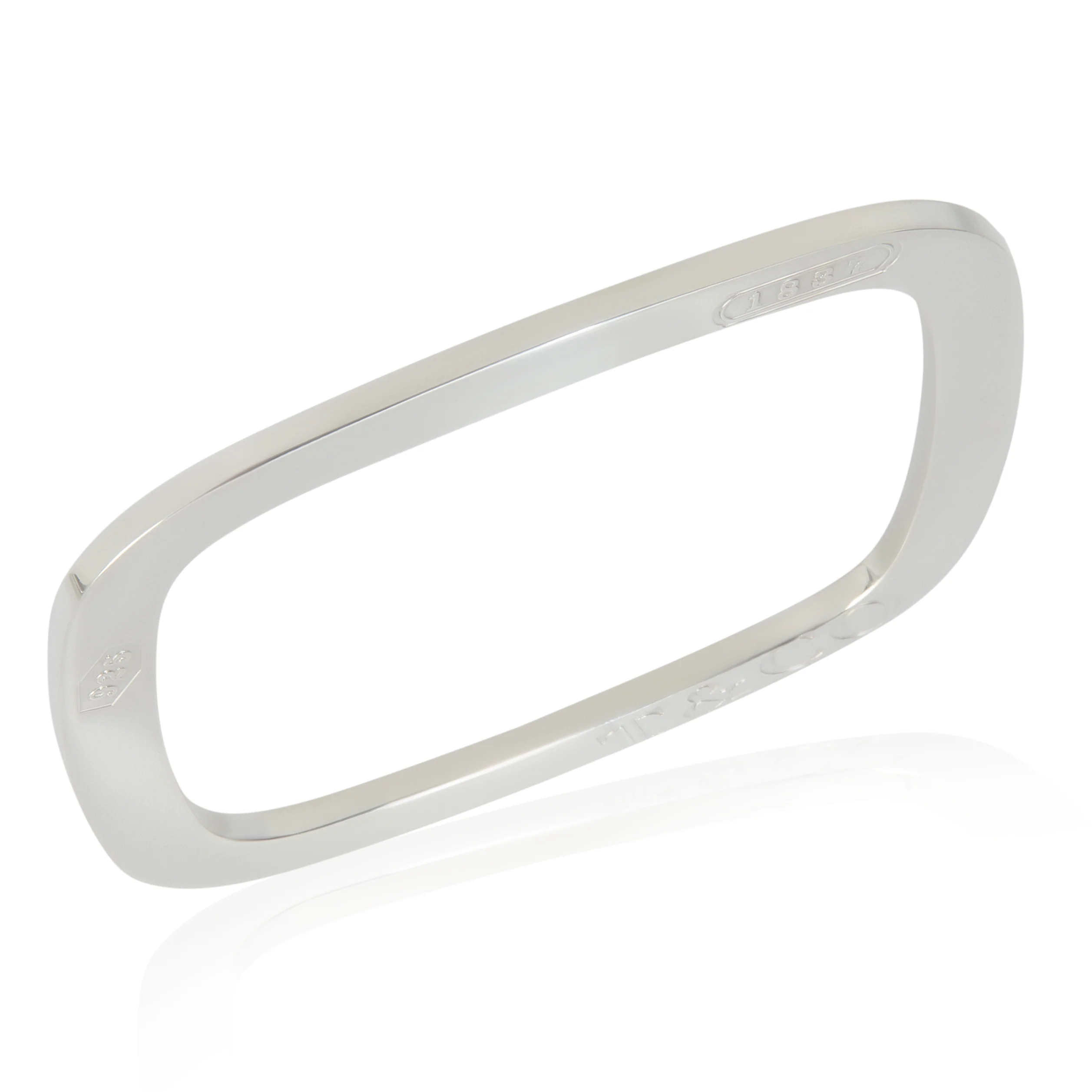 Sterling Silver  1837 Flat Square Bracelet - Image 5