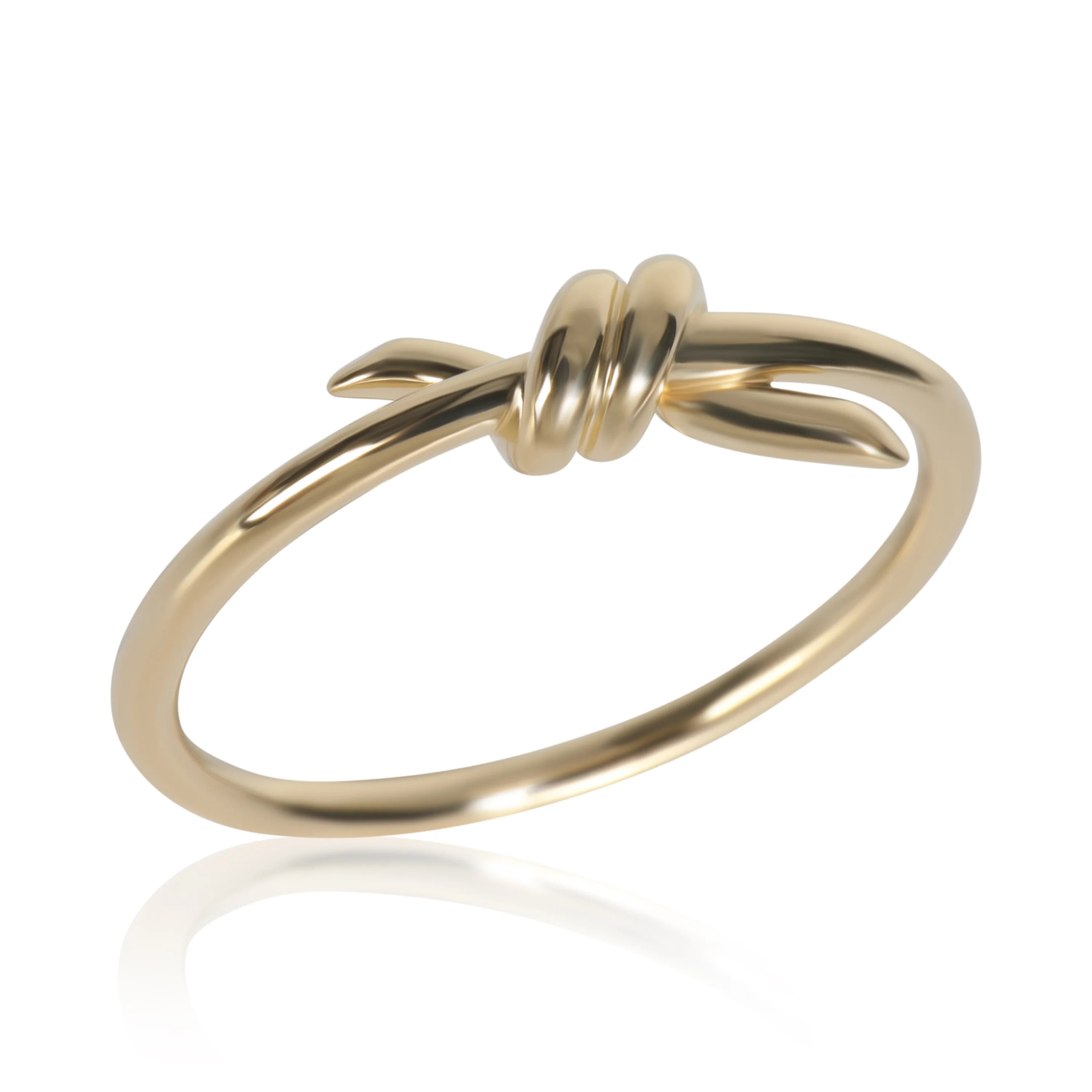 Yellow Gold Knot Ring - Image 5