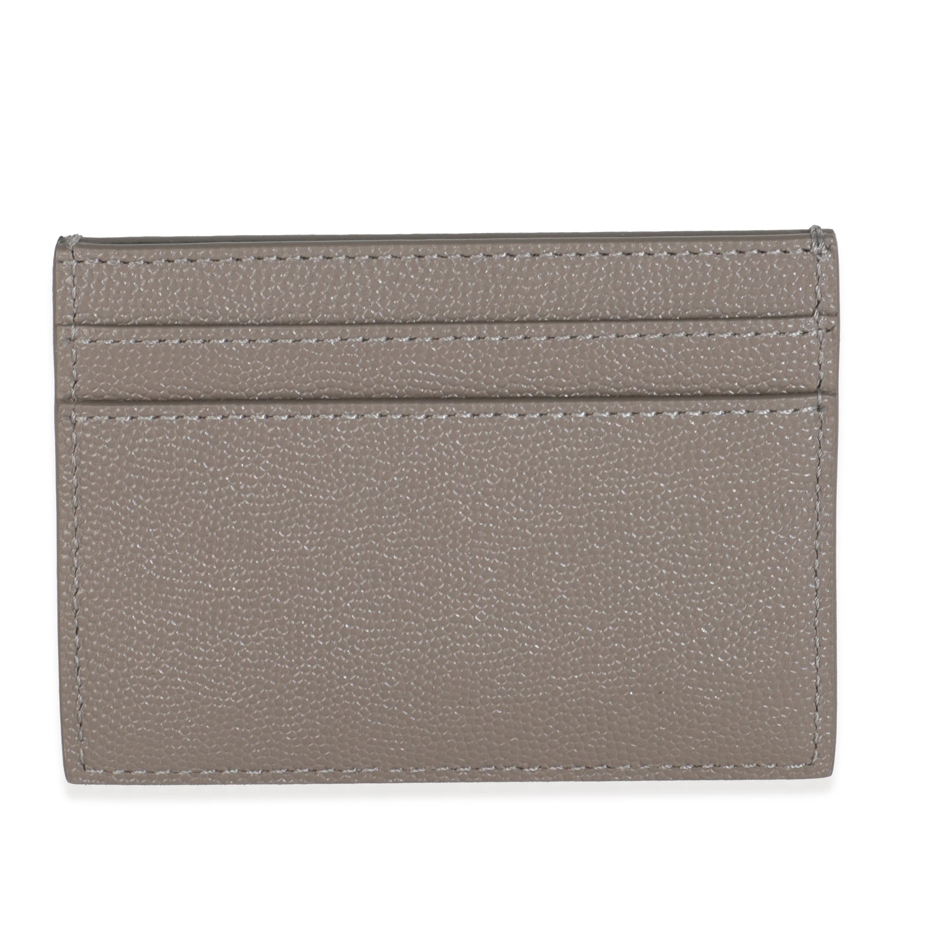 Light Grey Grain De Poudre Credit Card Case - Image 4