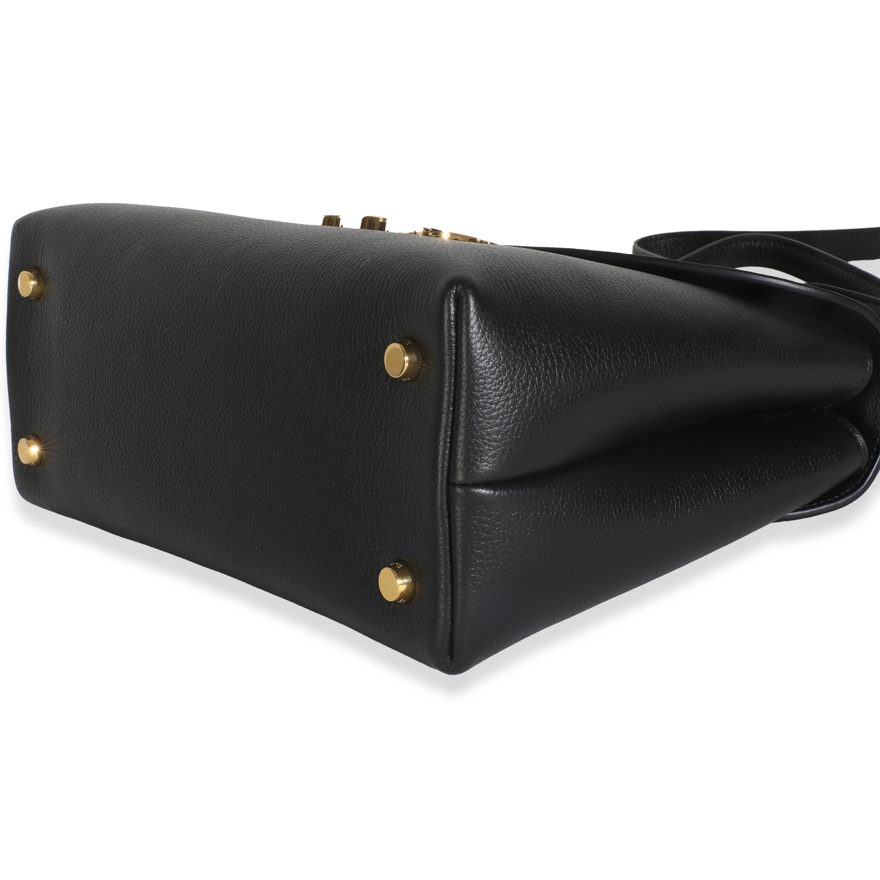 Black Supple Calfskin Medium Nino Bag - Image 7
