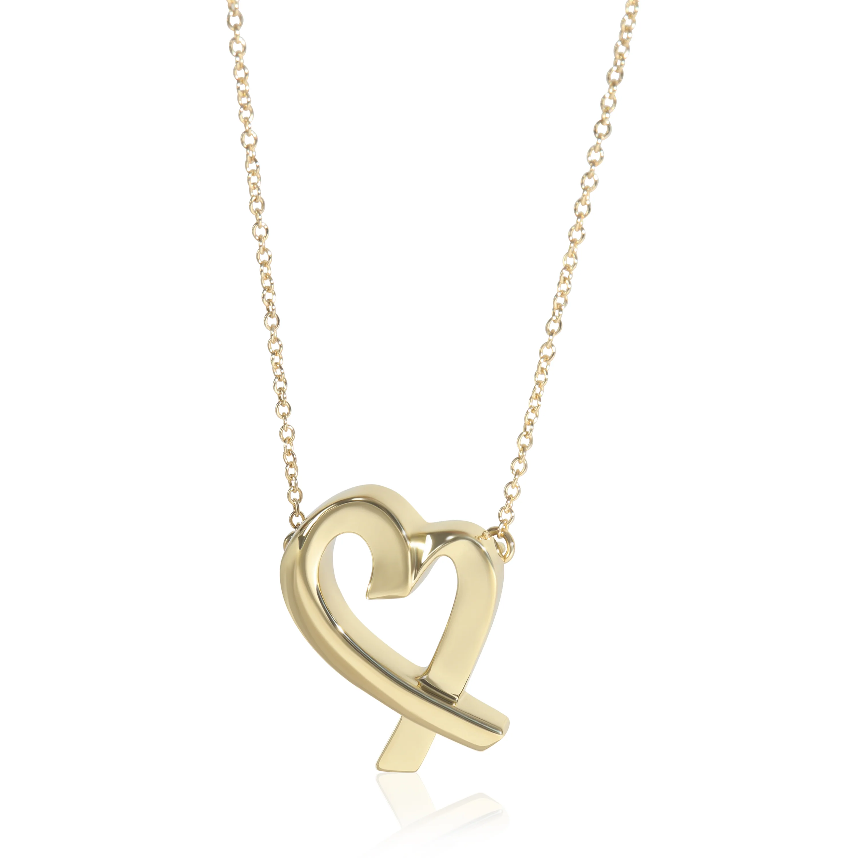 Yellow Gold Vintage Paloma Picasso Loving Heart Pendant