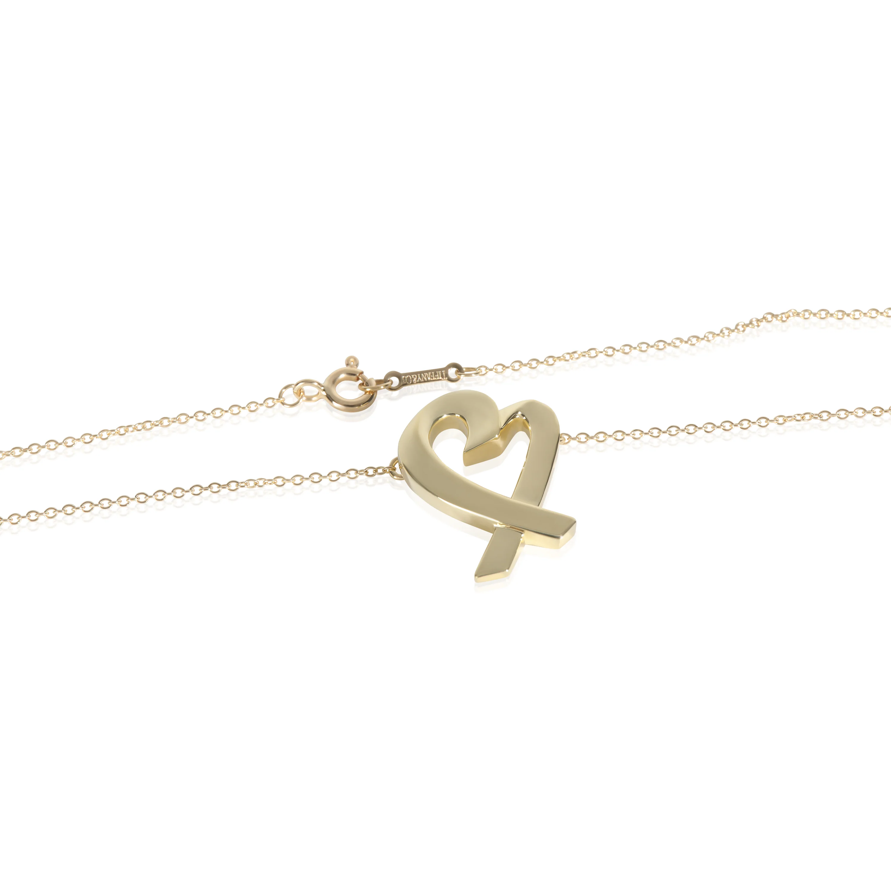 Yellow Gold Vintage Paloma Picasso Loving Heart Pendant - Image 2