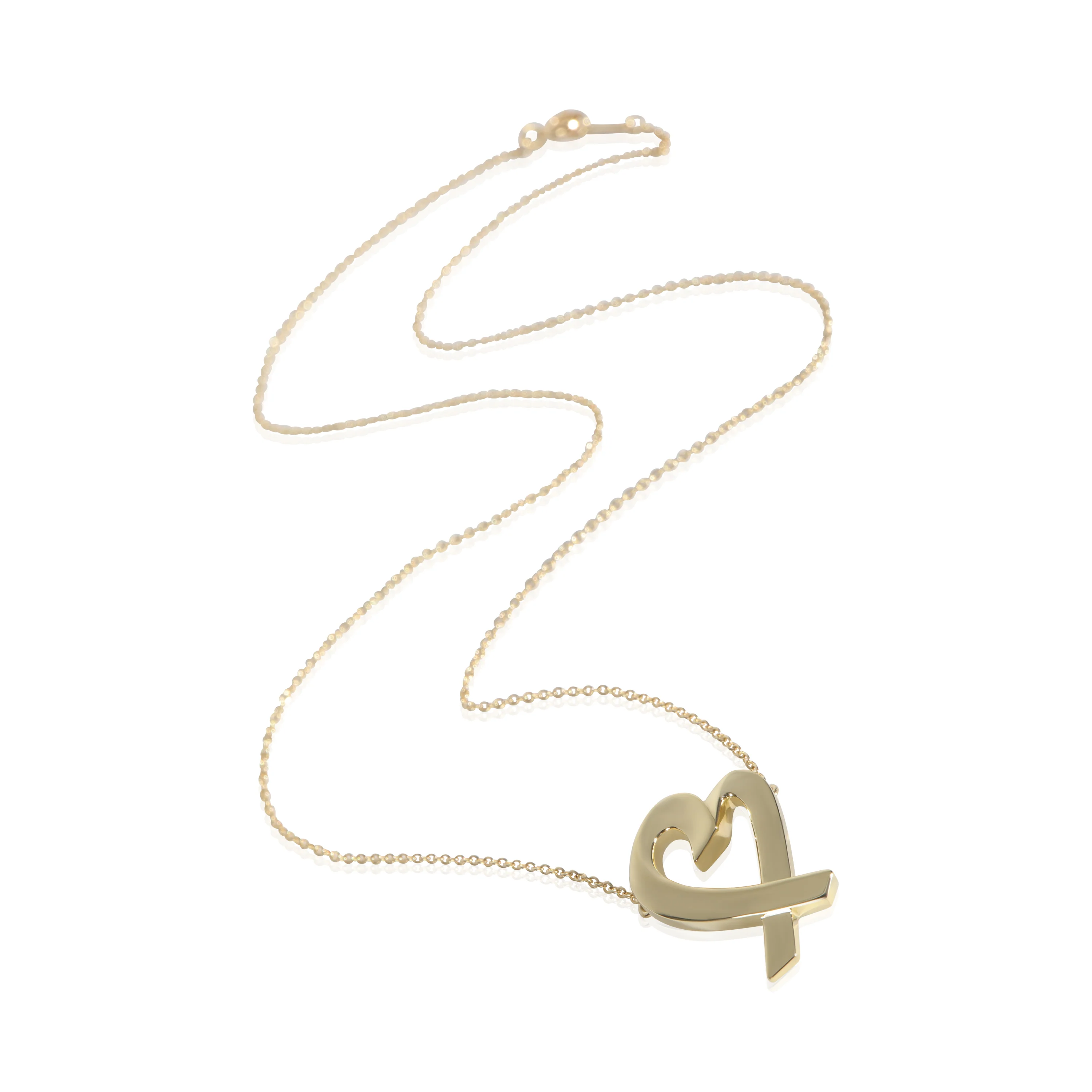 Yellow Gold Vintage Paloma Picasso Loving Heart Pendant - Image 3