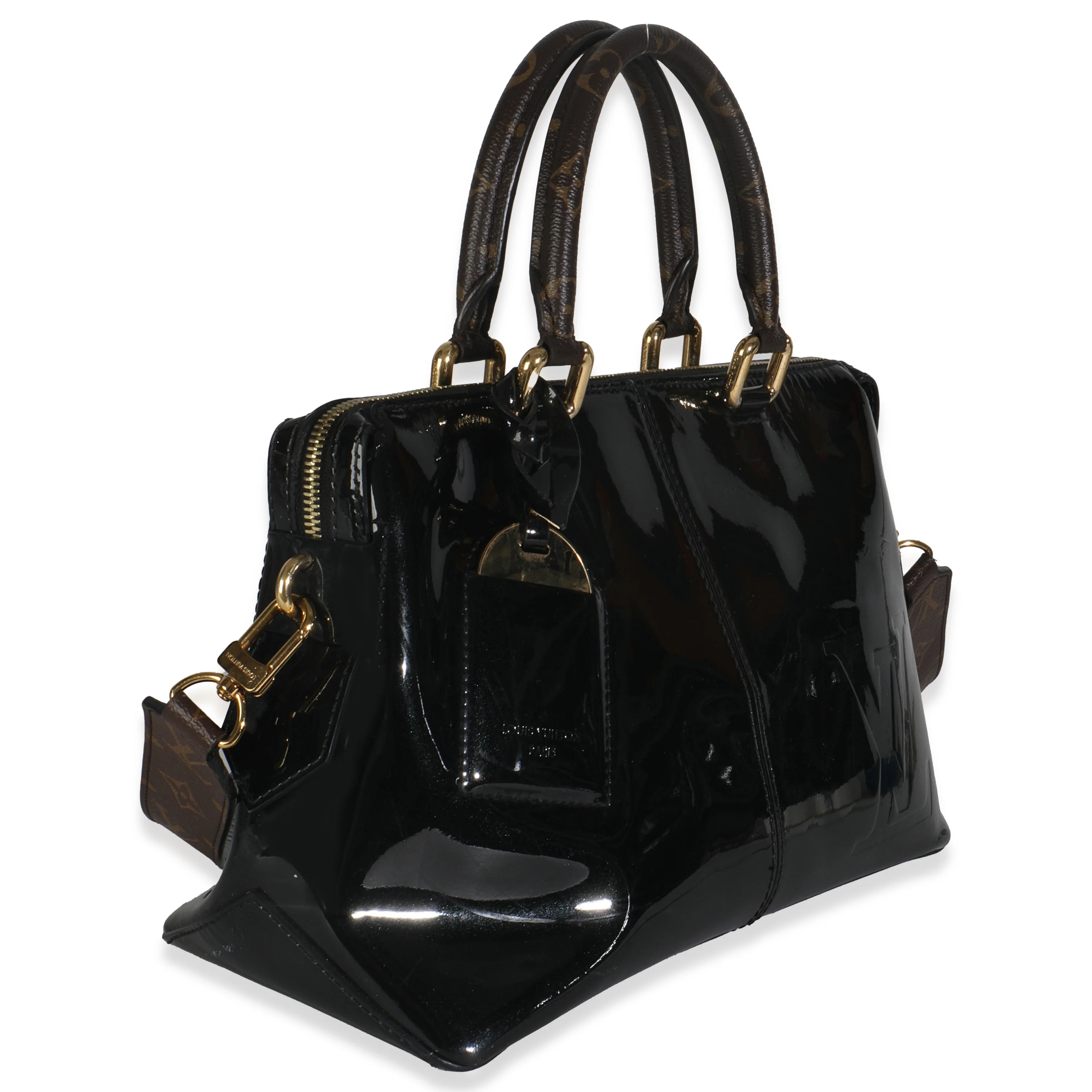 Black Vernis Miroir Tote Bag - Image 3