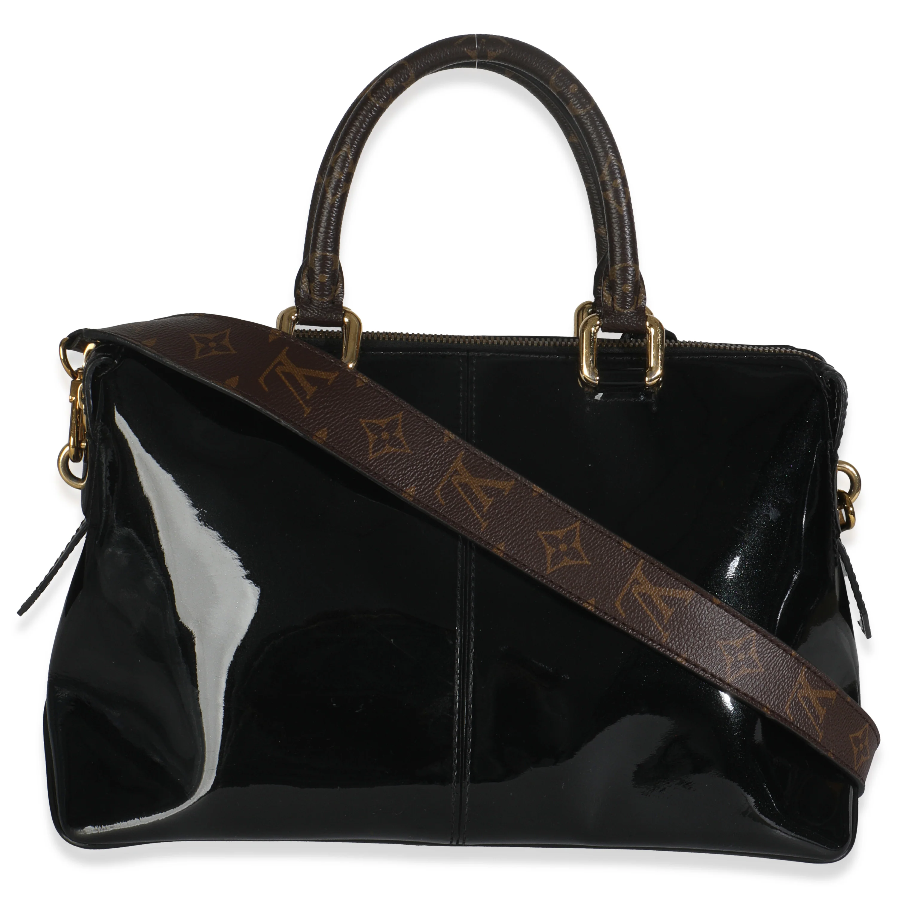 Black Vernis Miroir Tote Bag - Image 4