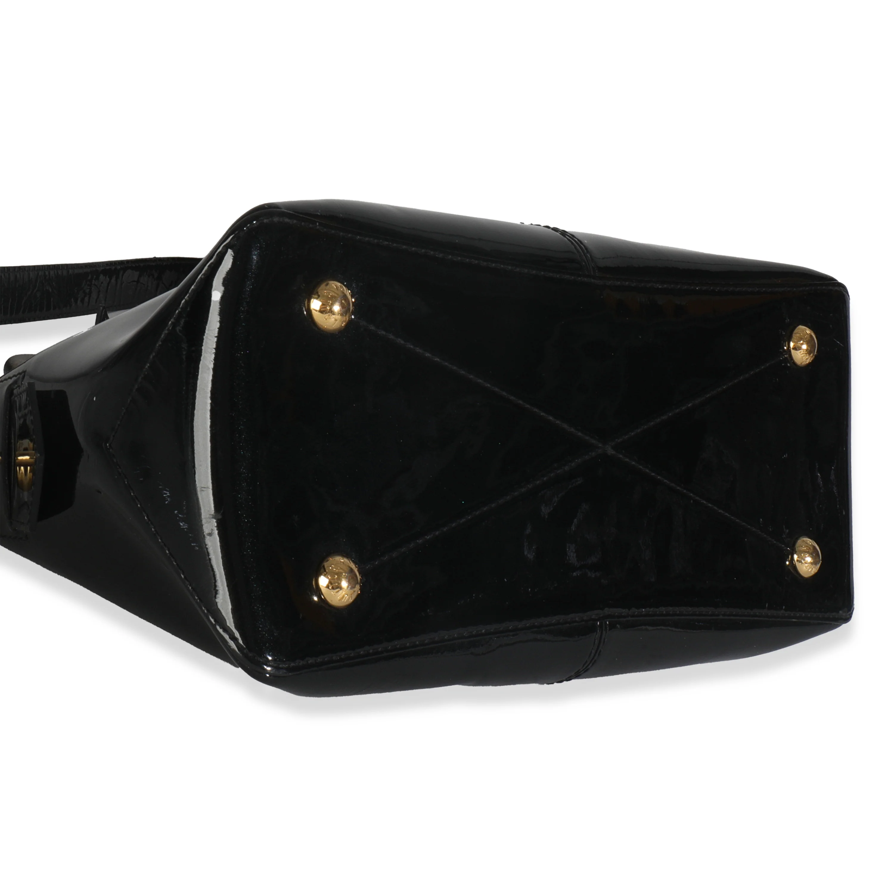 Black Vernis Miroir Tote Bag - Image 7