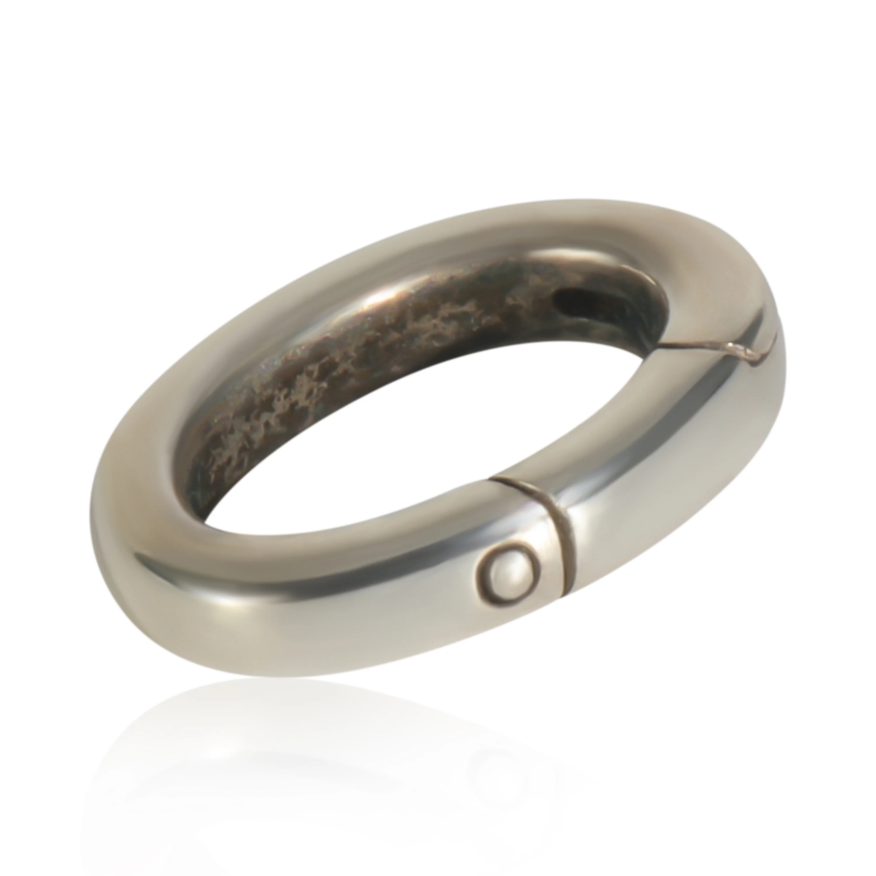 Sterling Silver Clasping Charm Ring - Image 2
