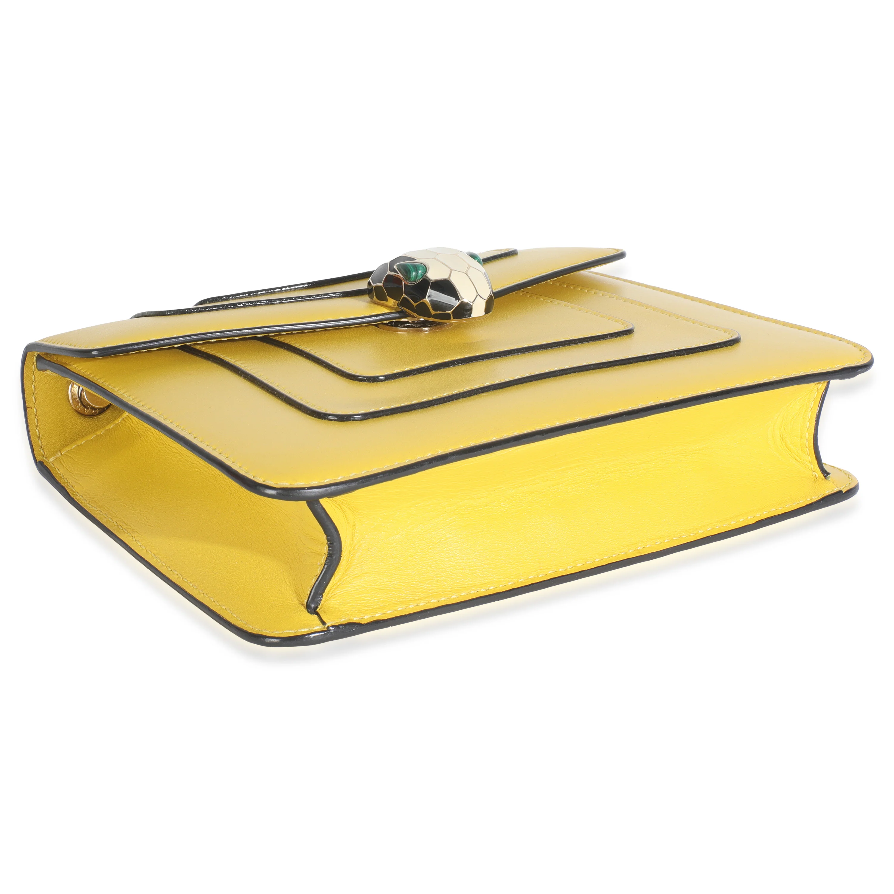Bvlgari Yellow Smooth Calfskin Small Serpenti Forever - Image 6