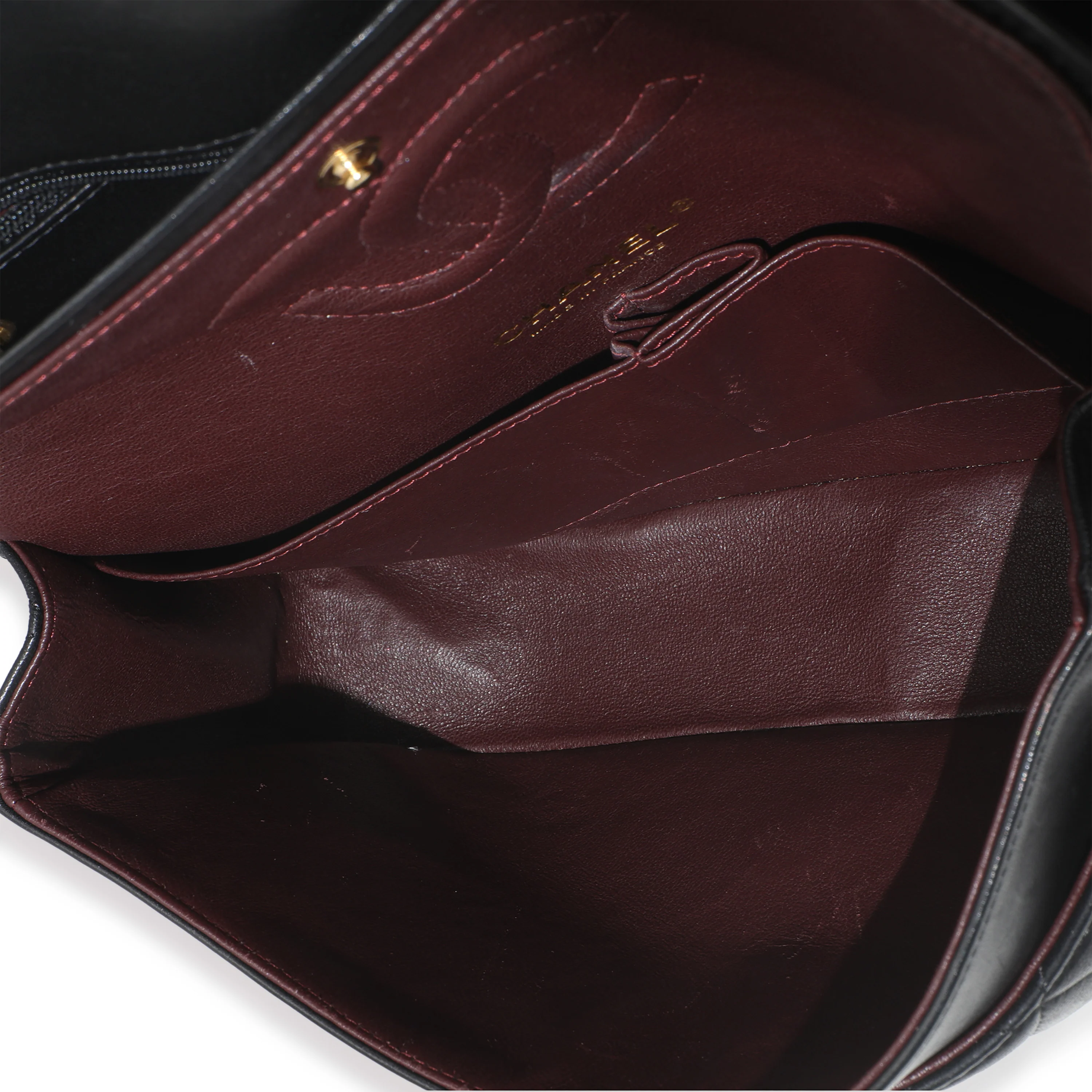 Black Quilted Lambskin Medium Classic Double Flap Bag - Image 8