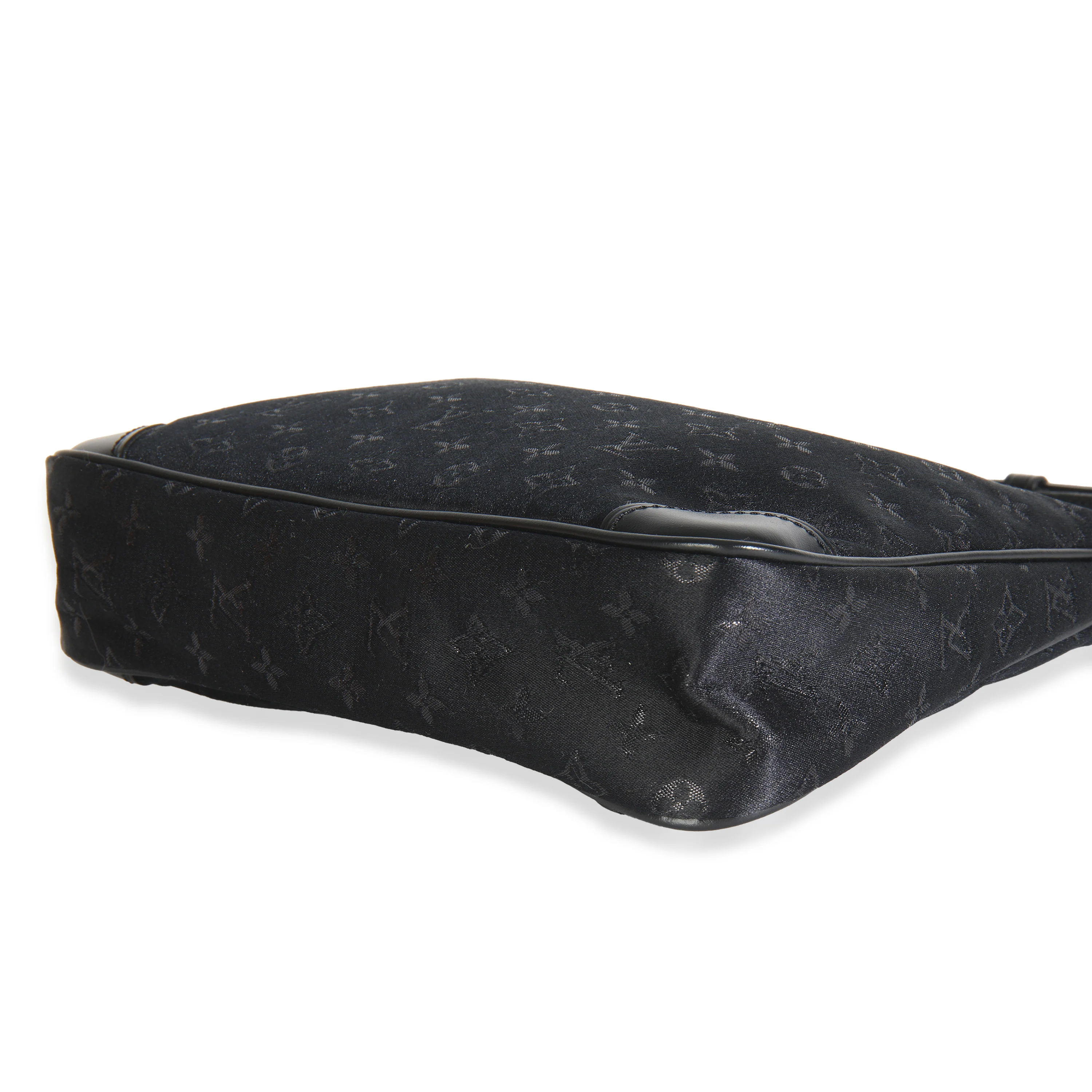 Black Metallic Monogram Satin Mini Boulogne - Image 7