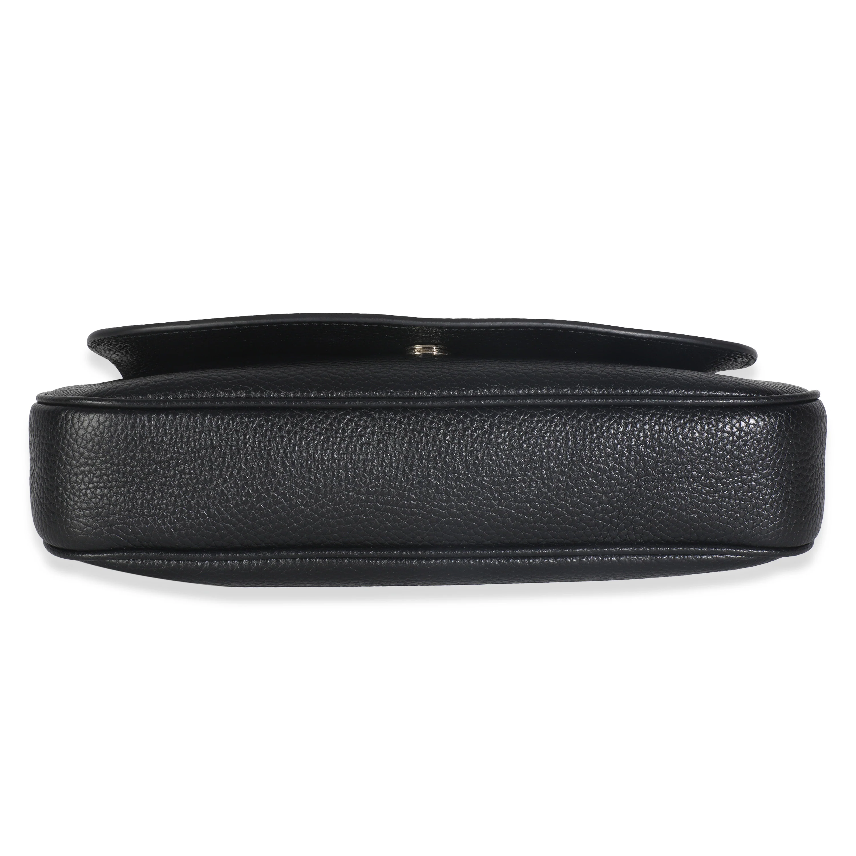 Black Pebbled Calfskin Medium Soho Flap Crossbody - Image 4