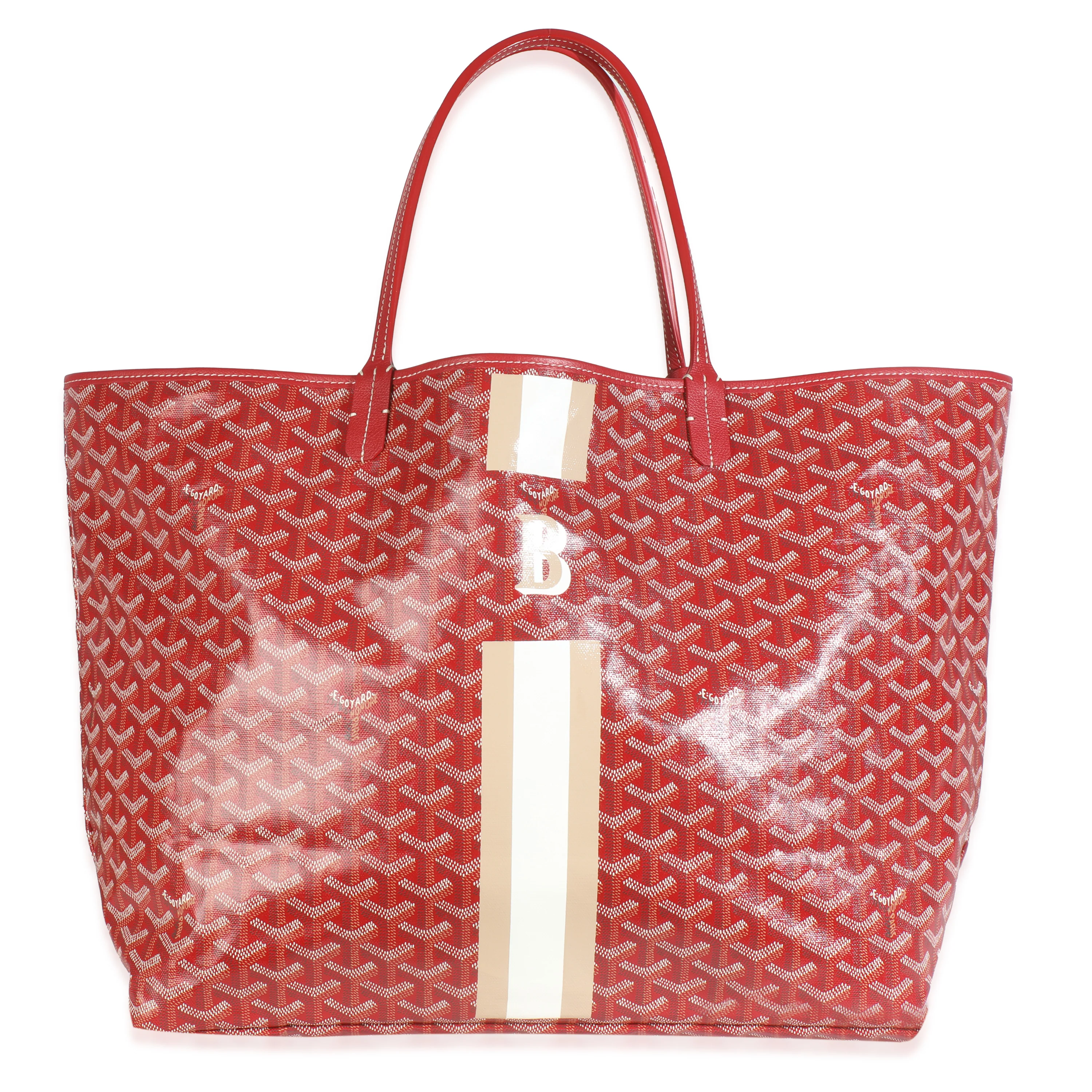 Red Goyardine Canvas Saint Louis GM