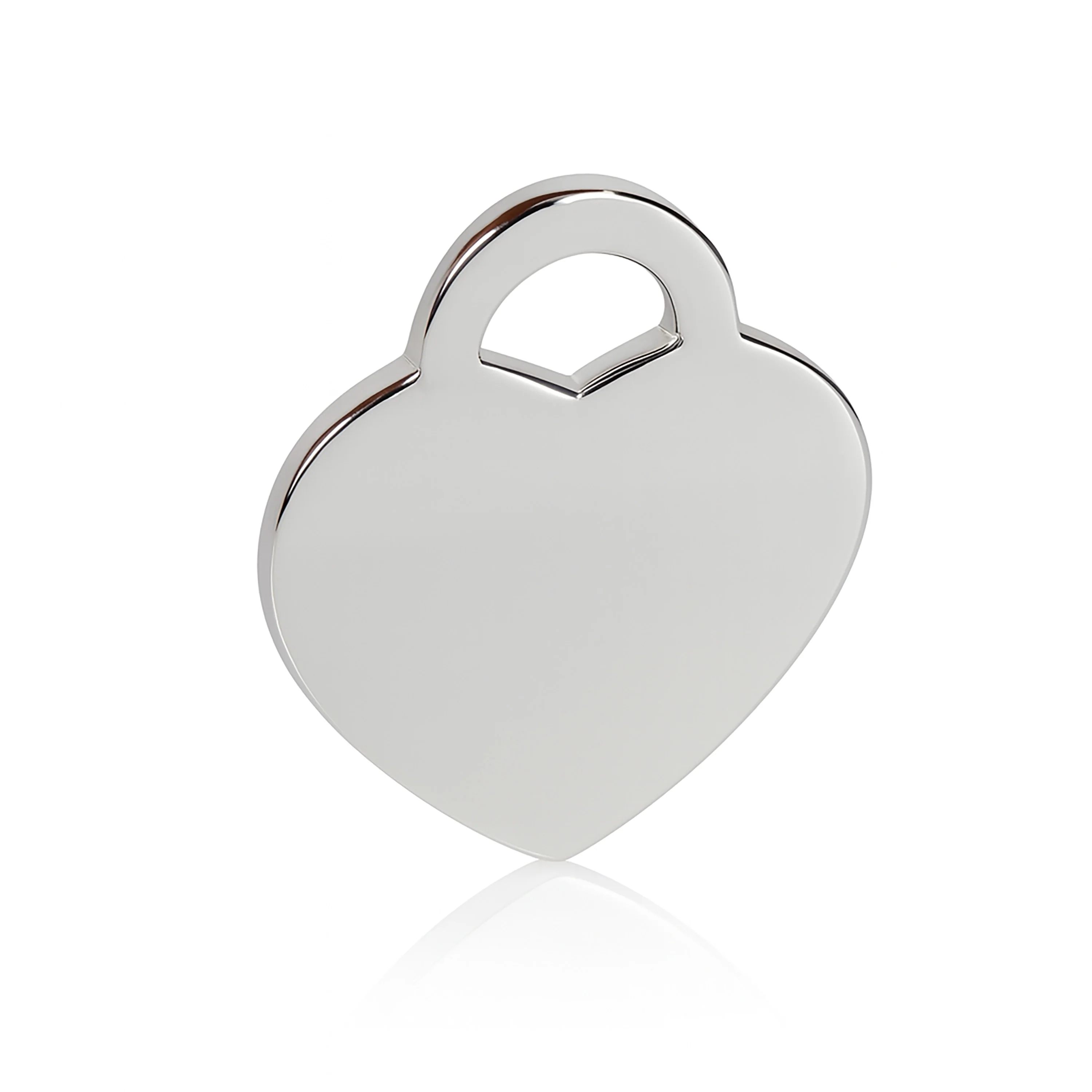 Sterling Silver Medium Heart Charm - Image 3