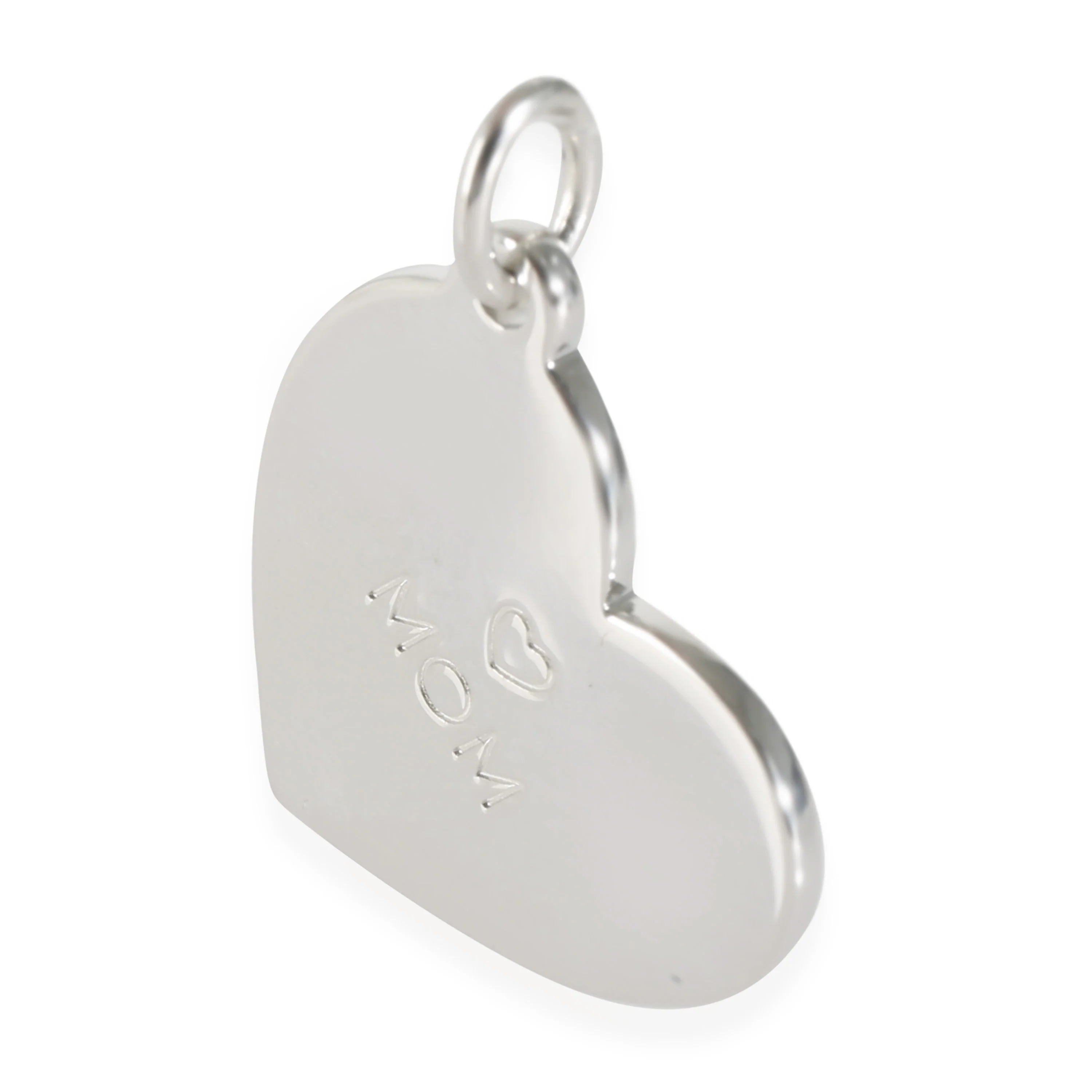 Sterling Silver  Mom Heart Charm - Image 2